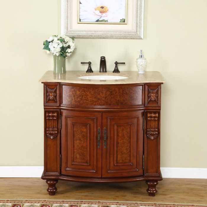 Silkroad Exclusive Warren 36" Single Bathroom Vanity Set & Reviews | Wayfair