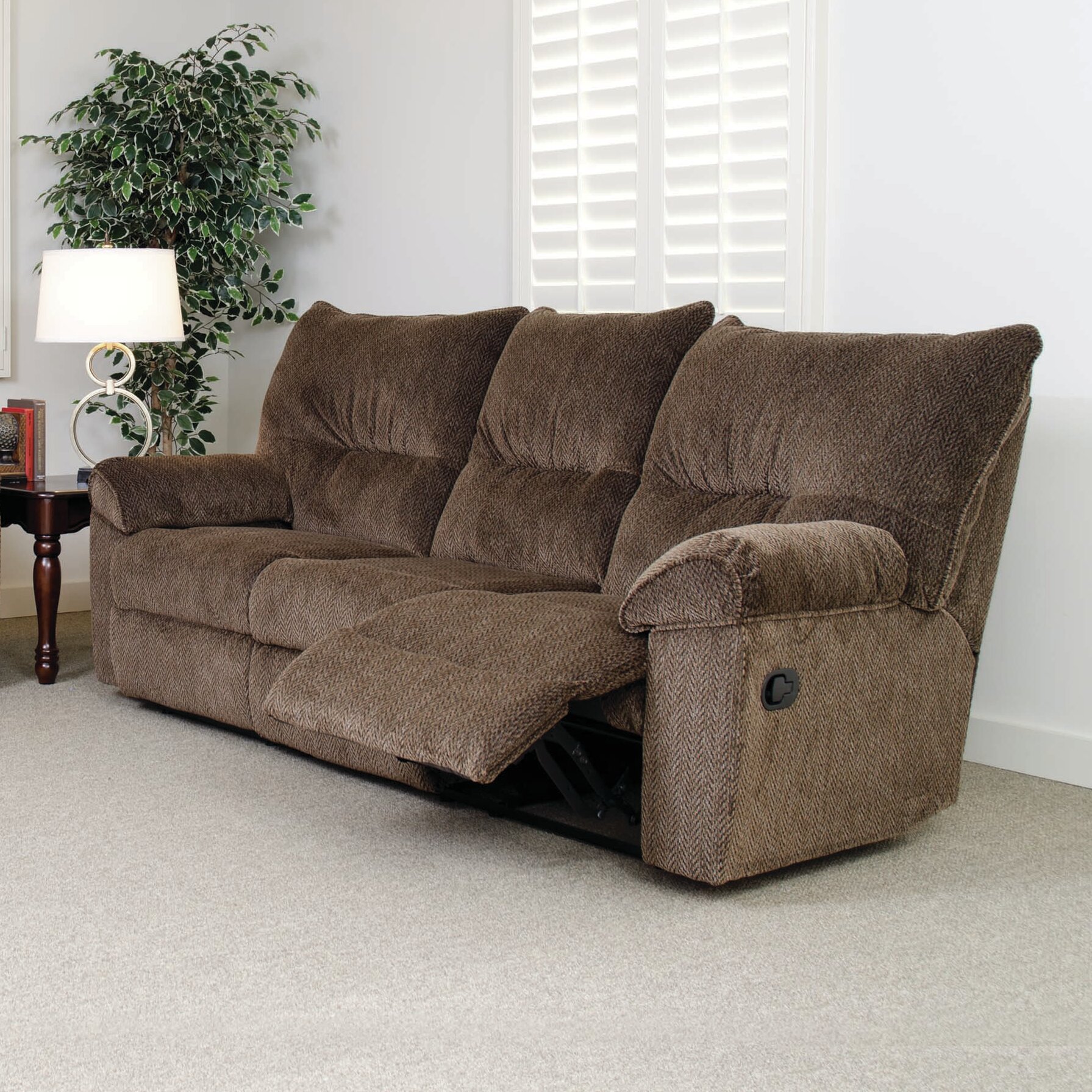 Serta Upholstery Double Reclining Sofa 