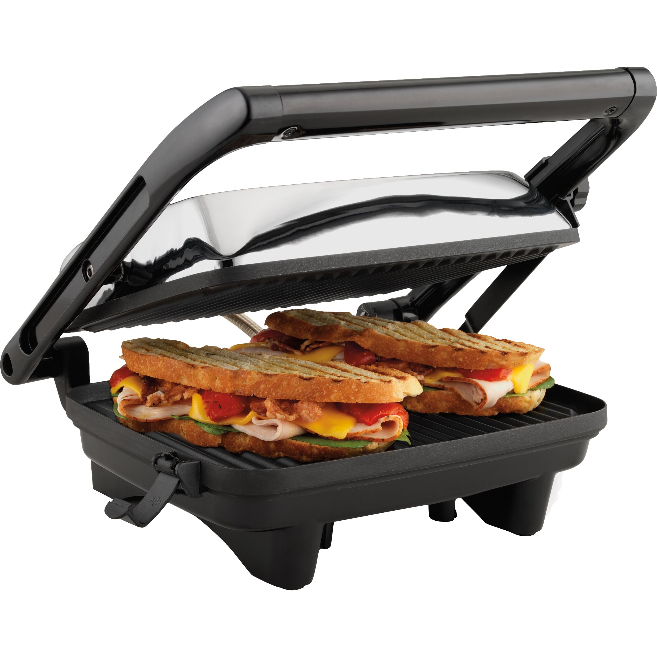 Hamilton Beach Panini Press Gourmet Sandwich Maker & Reviews Wayfair