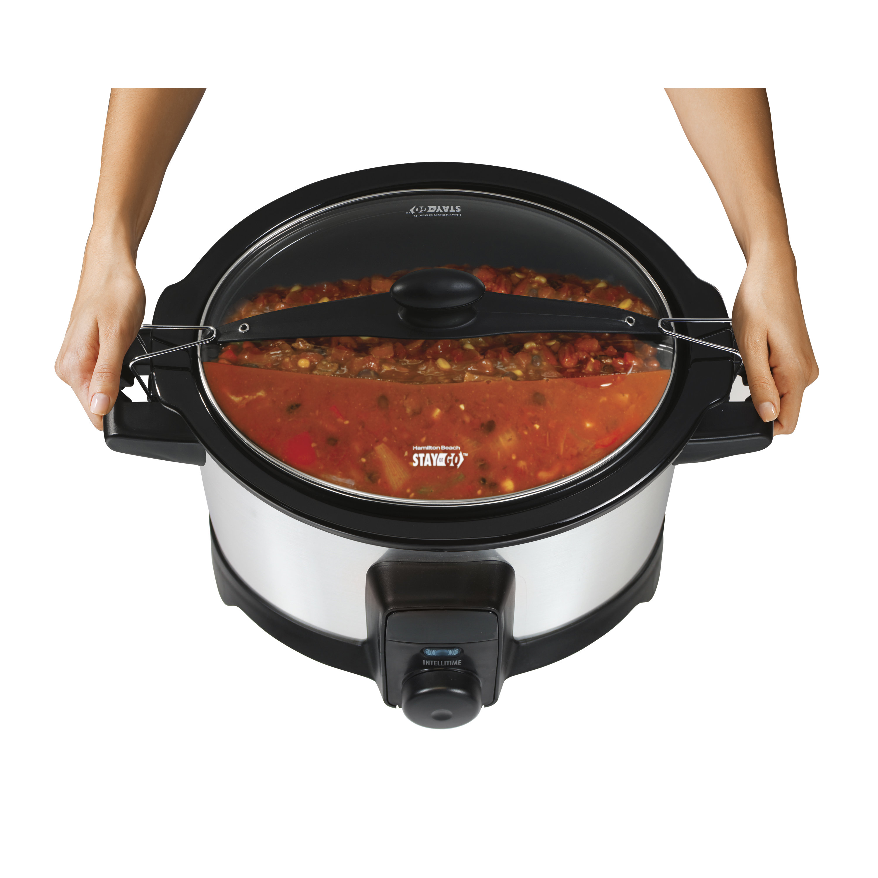Hamilton Beach 6 Quart Stay or Go IntelliTime Slow Cooker & Reviews