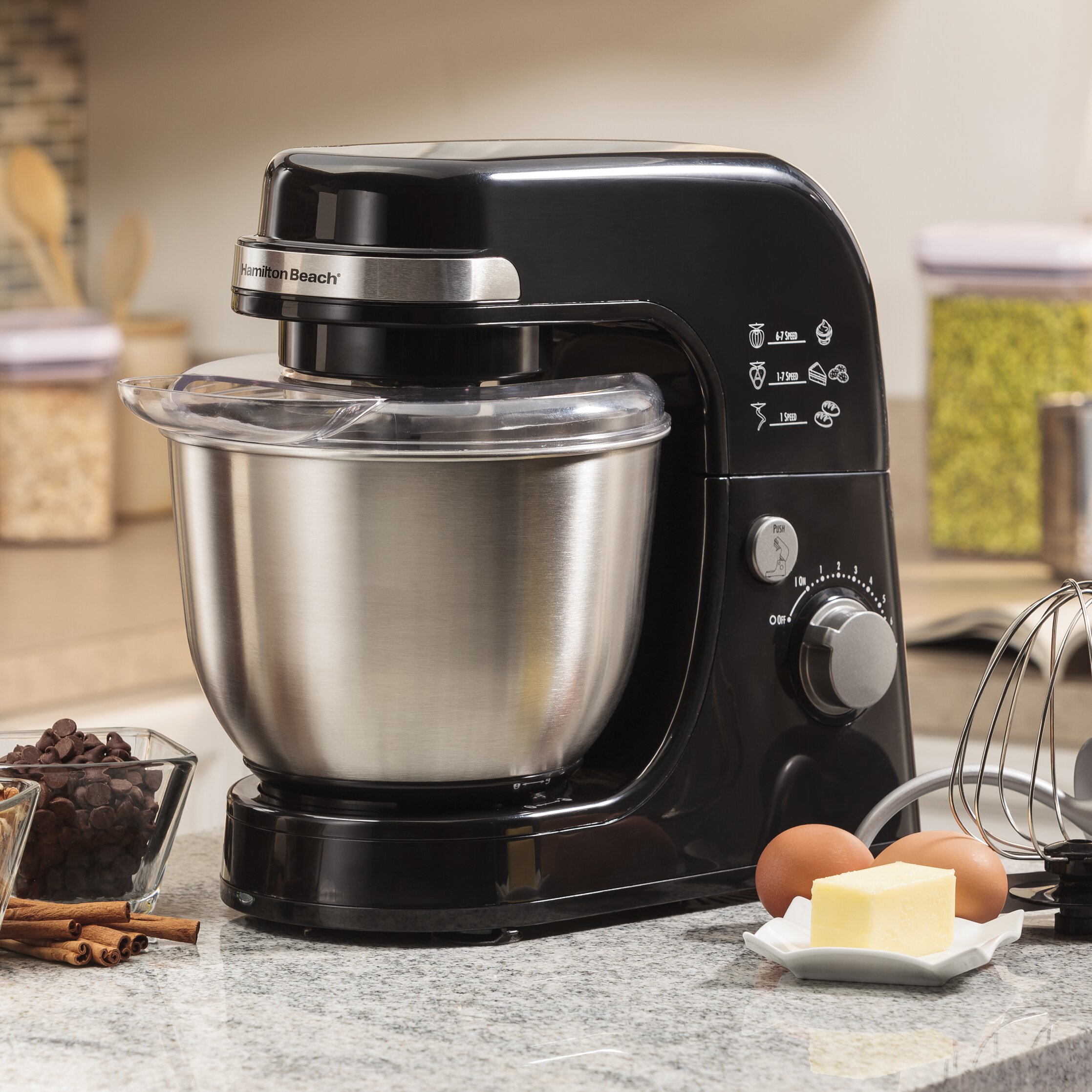 Hamilton Beach Stainless Steel Stand Mixer & Reviews Wayfair