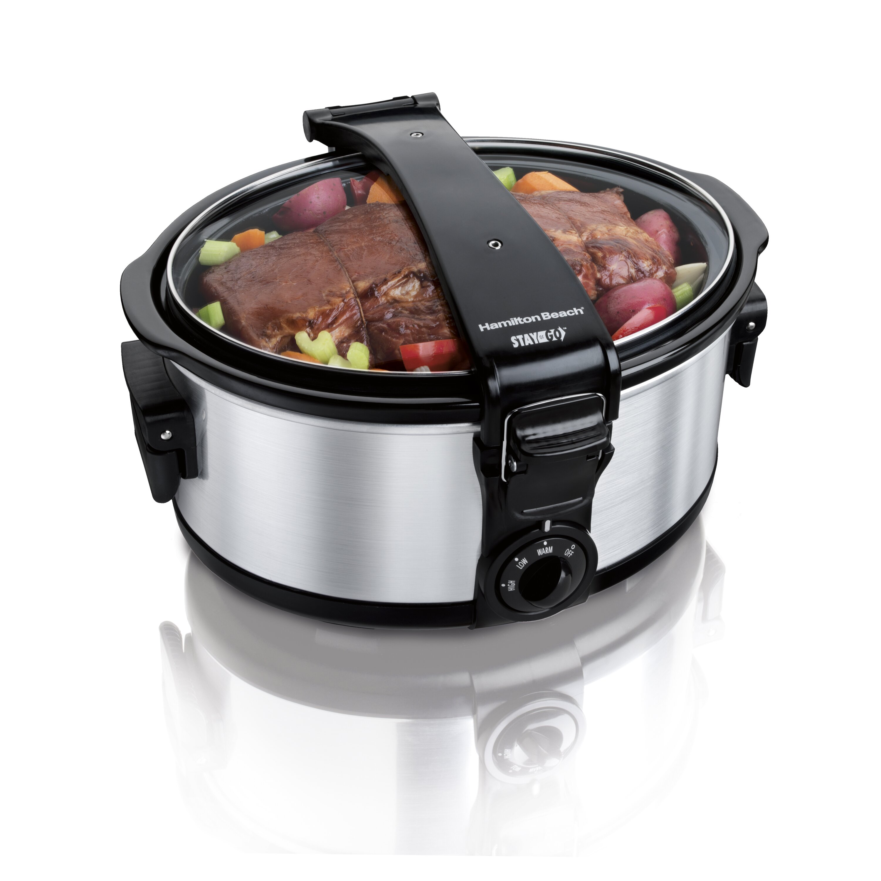 Hamilton Beach Stay or Go 6-Quart Portable Slow Cooker & Reviews  Wayfair