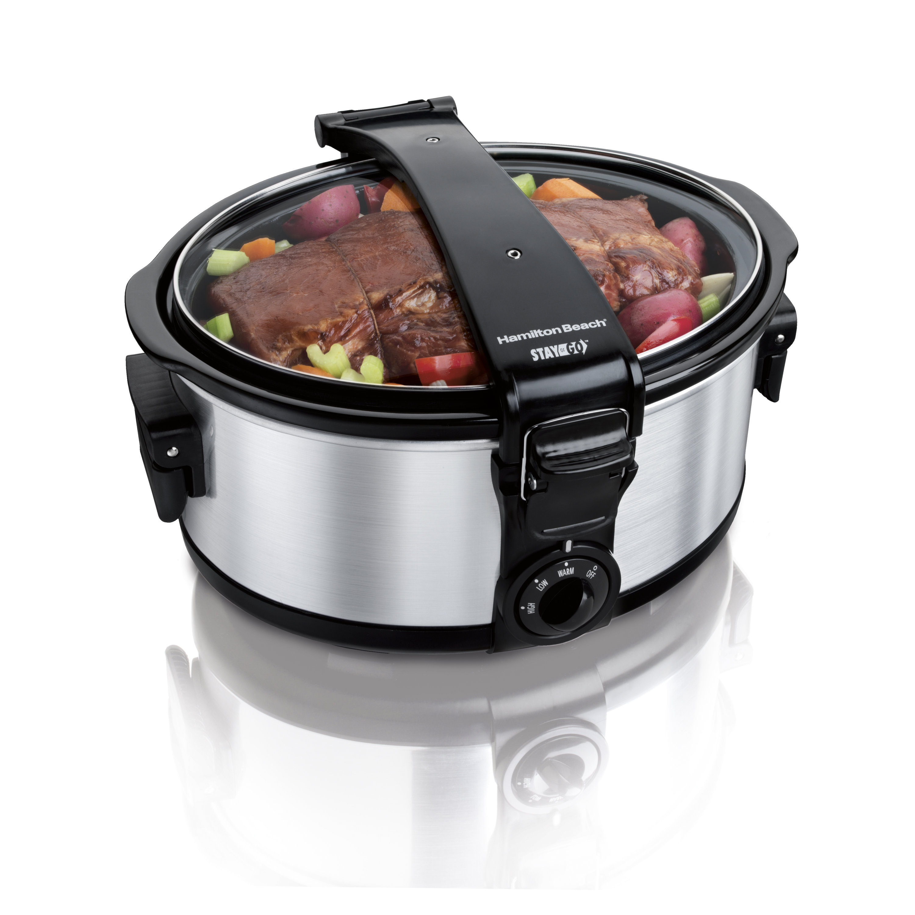 Hamilton Beach Stay or Go 6Quart Portable Slow Cooker & Reviews Wayfair