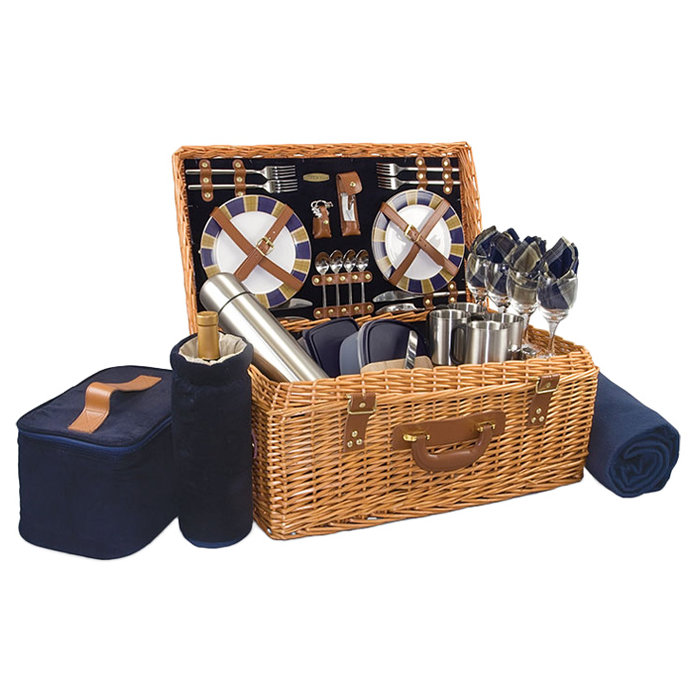 Picnic Time Windsor Picnic Basket & Reviews Wayfair