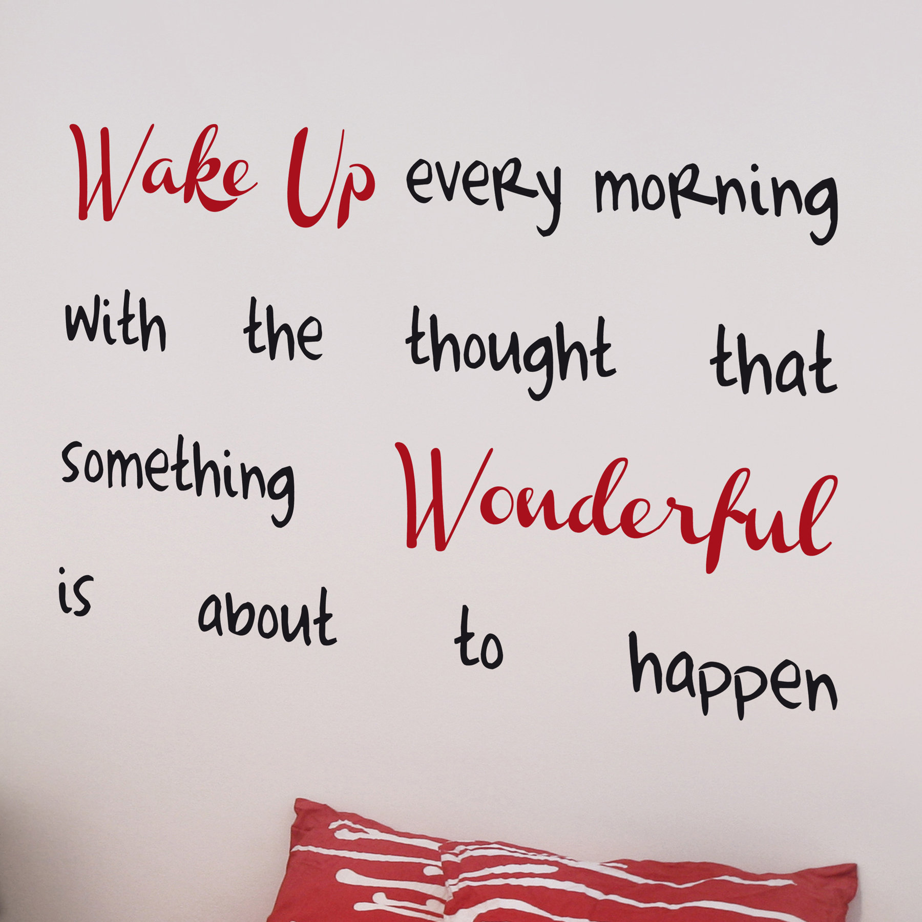 WallPops! Home Decor Line Wake Up Quote Wall Decal Wayfair