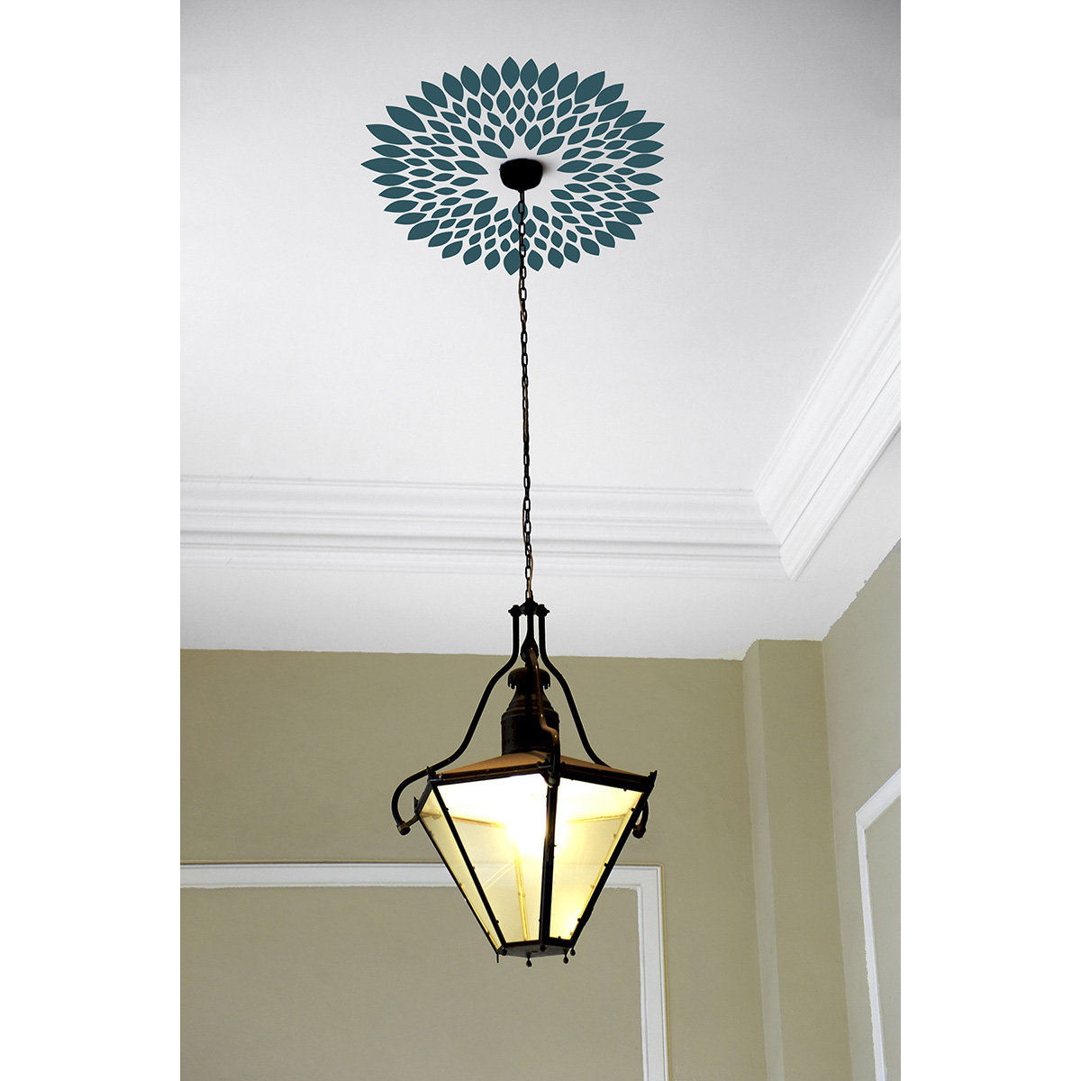 WallPops! Teal Mum Ceiling Medallion Decal & Reviews Wayfair