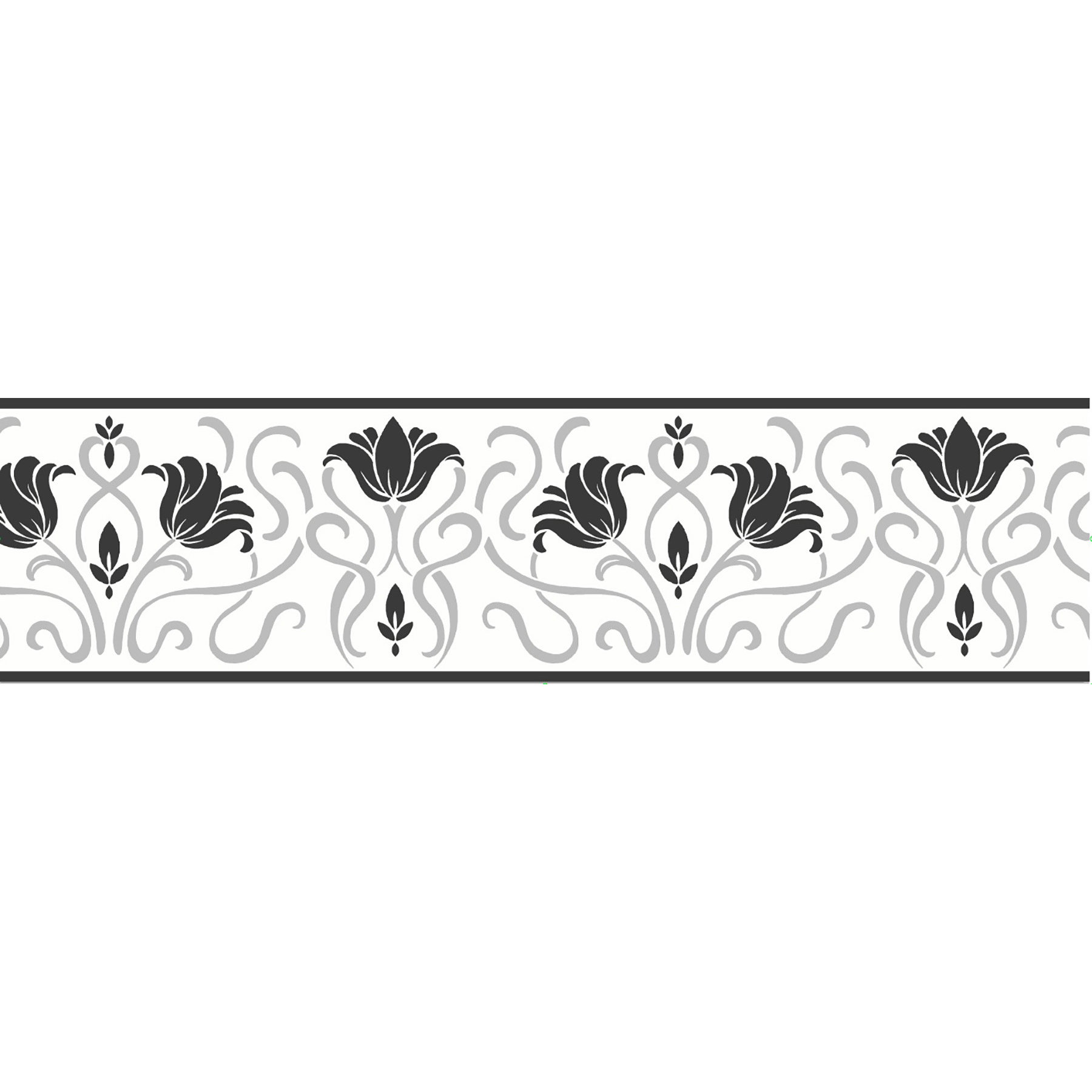 WallPops! Luella 16' x 4.9" Peel and Stick Border Wallpaper Wayfair