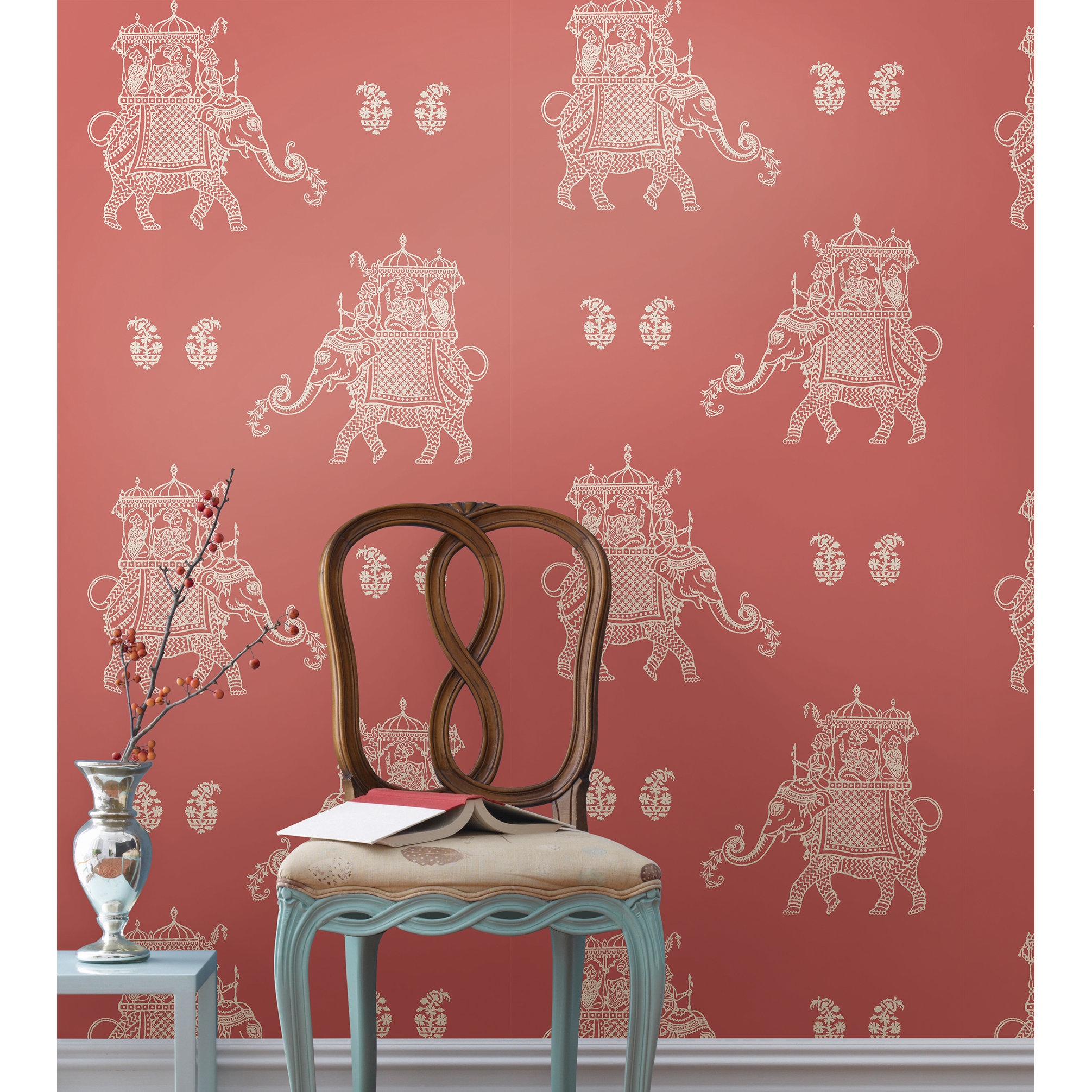 WallPops! NuWallpaper Caravan Peel and Stick 18' x 20.5" Wildlife Roll