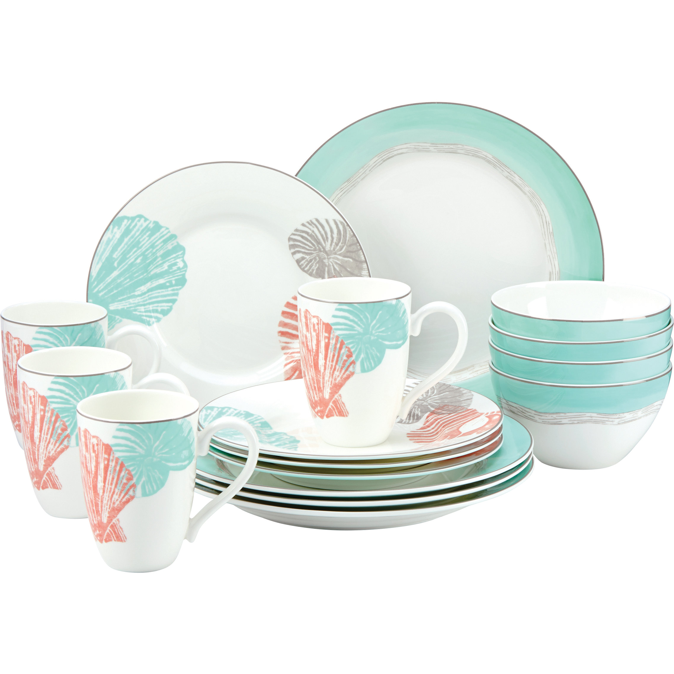 Lenox Sandy Point 16 Piece Dinnerware Set & Reviews Wayfair