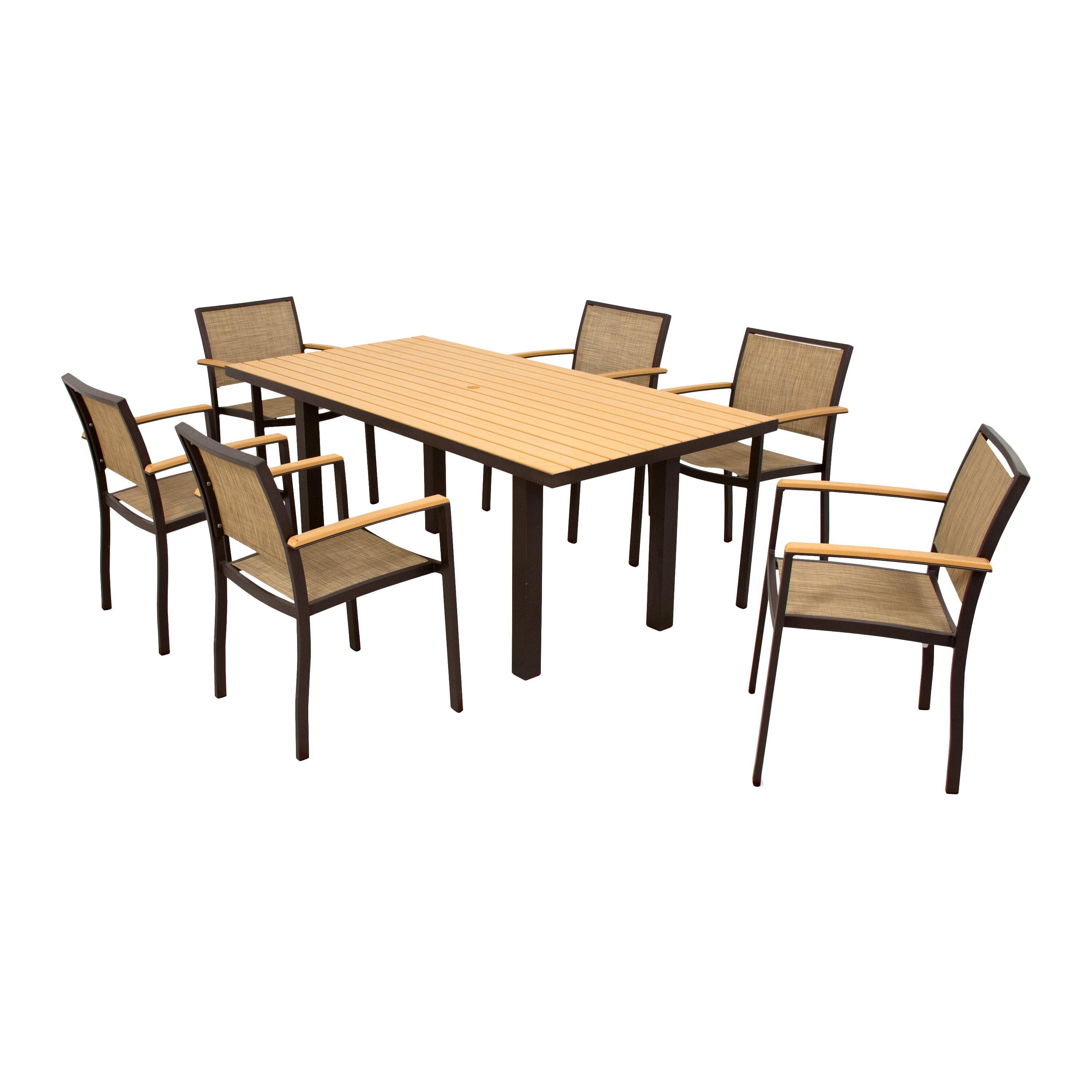 POLYWOOD® Bayline 7 Piece Dining Set & Reviews  Wayfair