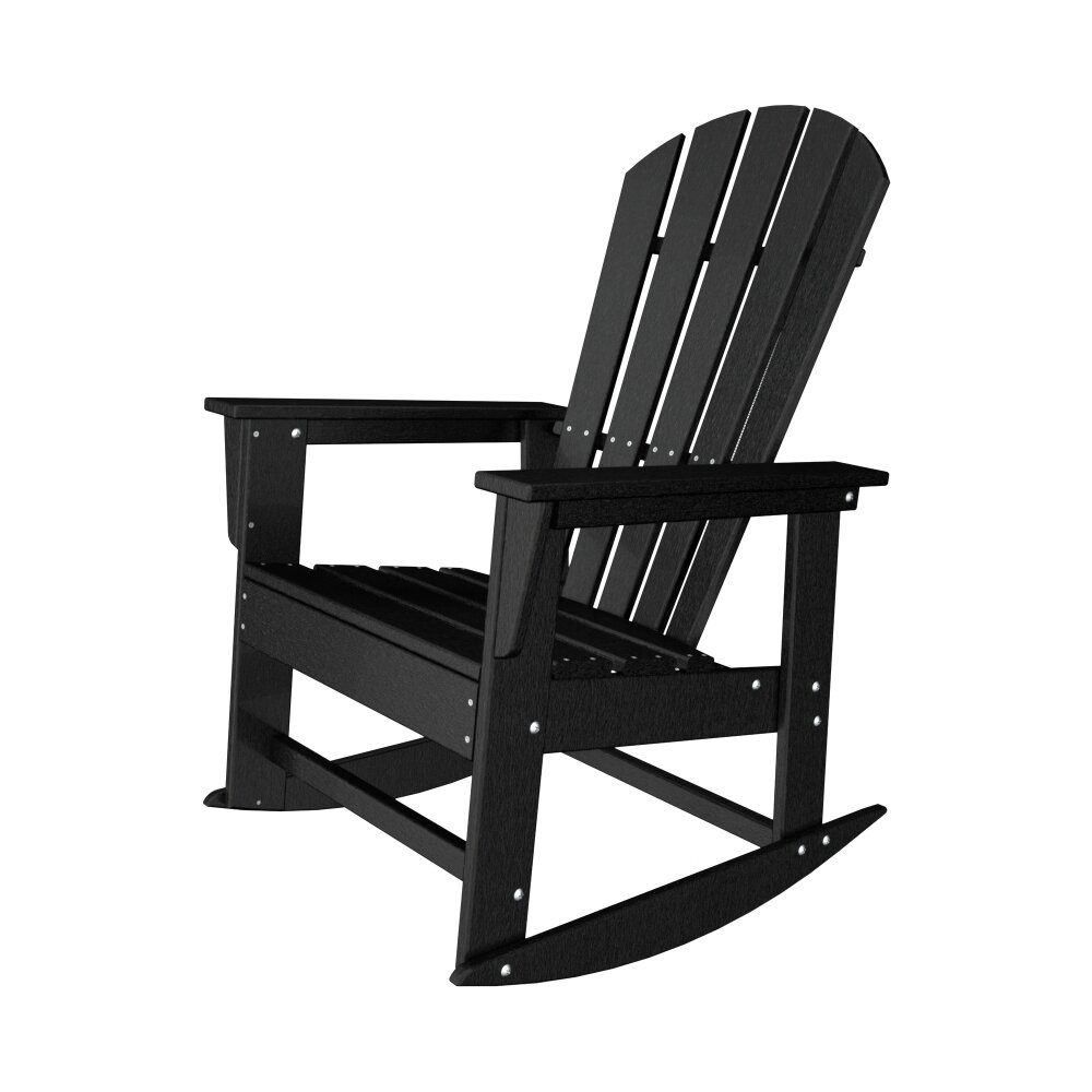 POLYWOODÂ® South Beach Shell Back Rocking Chair &amp; Reviews 