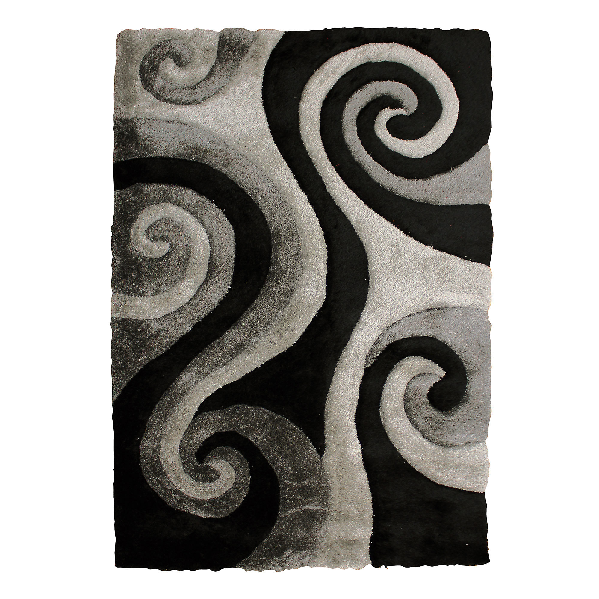 DonnieAnn Company Abstract Swirl Gray Area Rug Wayfair