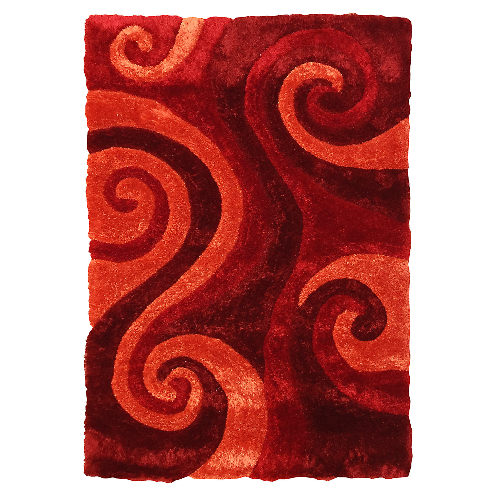 DonnieAnn Company Abstract Swirl Burgundy Area Rug Wayfair