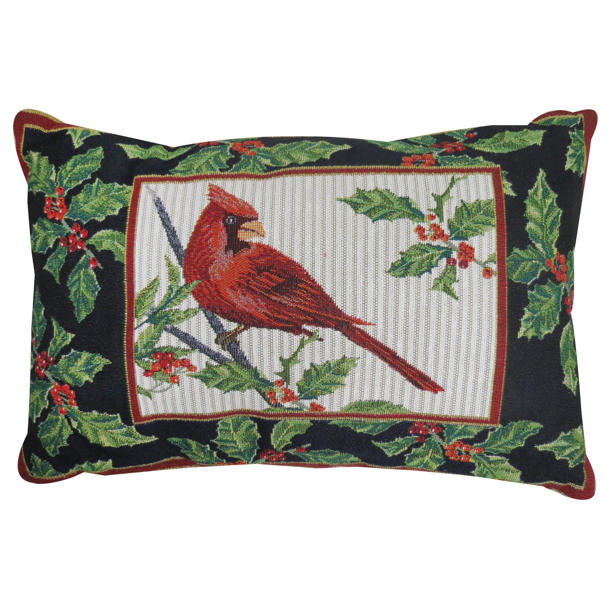 Park B Smith Ltd Vintage House Cardinal Tapestry Throw Pillow & Reviews Wayfair