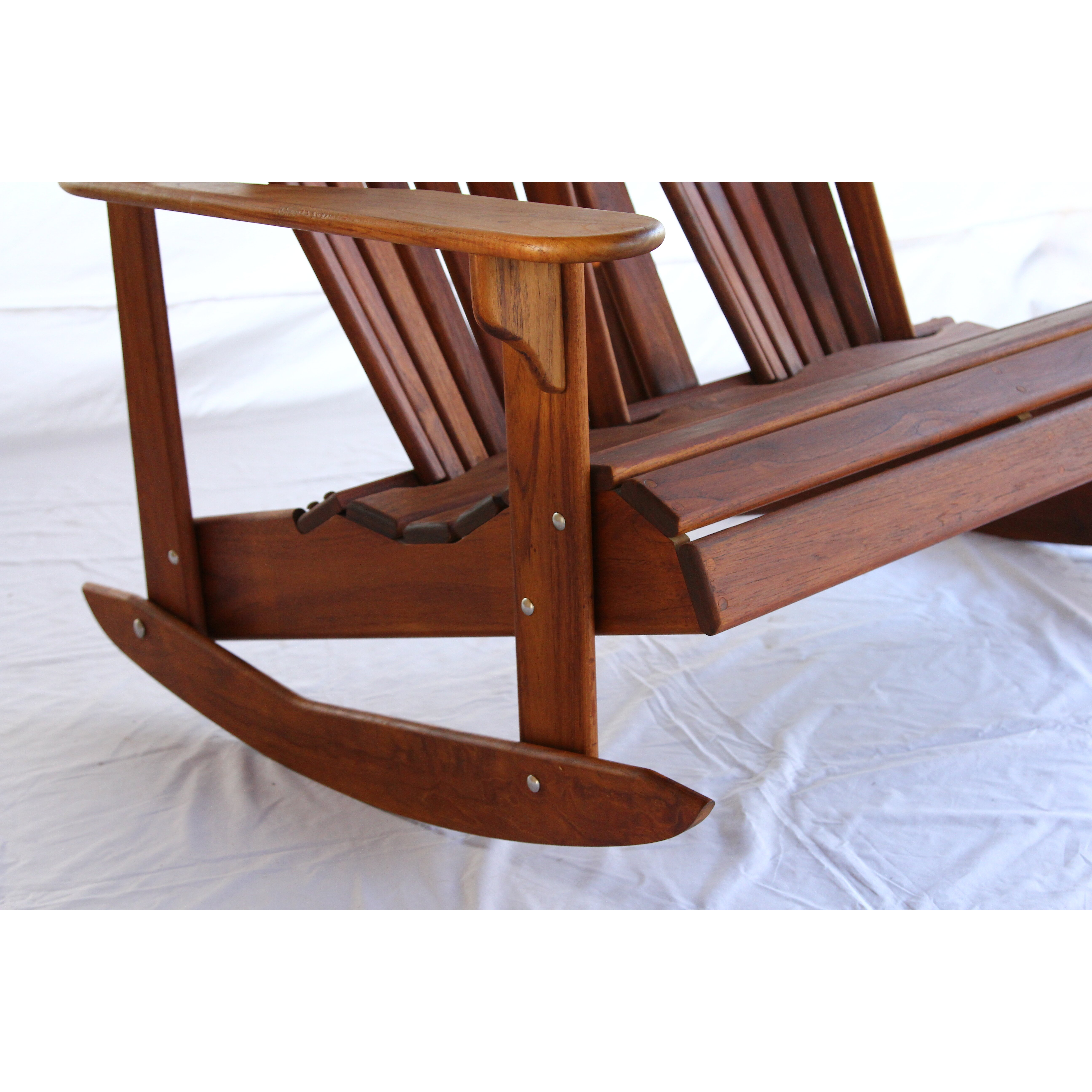 Hyres Country Haven Signature Teak Adirondack Double Back Rocking Chair 215 DBDR 