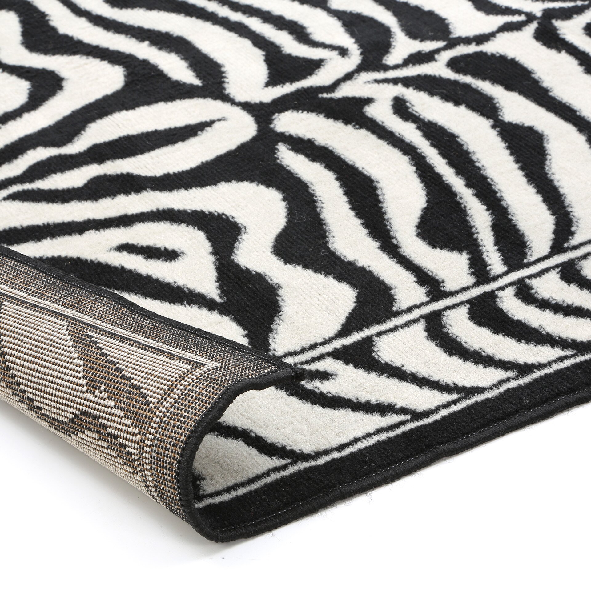 Home Dynamix Zone Zebra Print Ebony Area Rug & Reviews | Wayfair