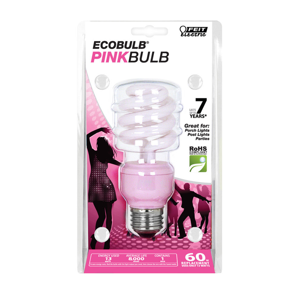 Feit Electric 60W Pink Fluorescent Light Bulb & Reviews | Wayfair