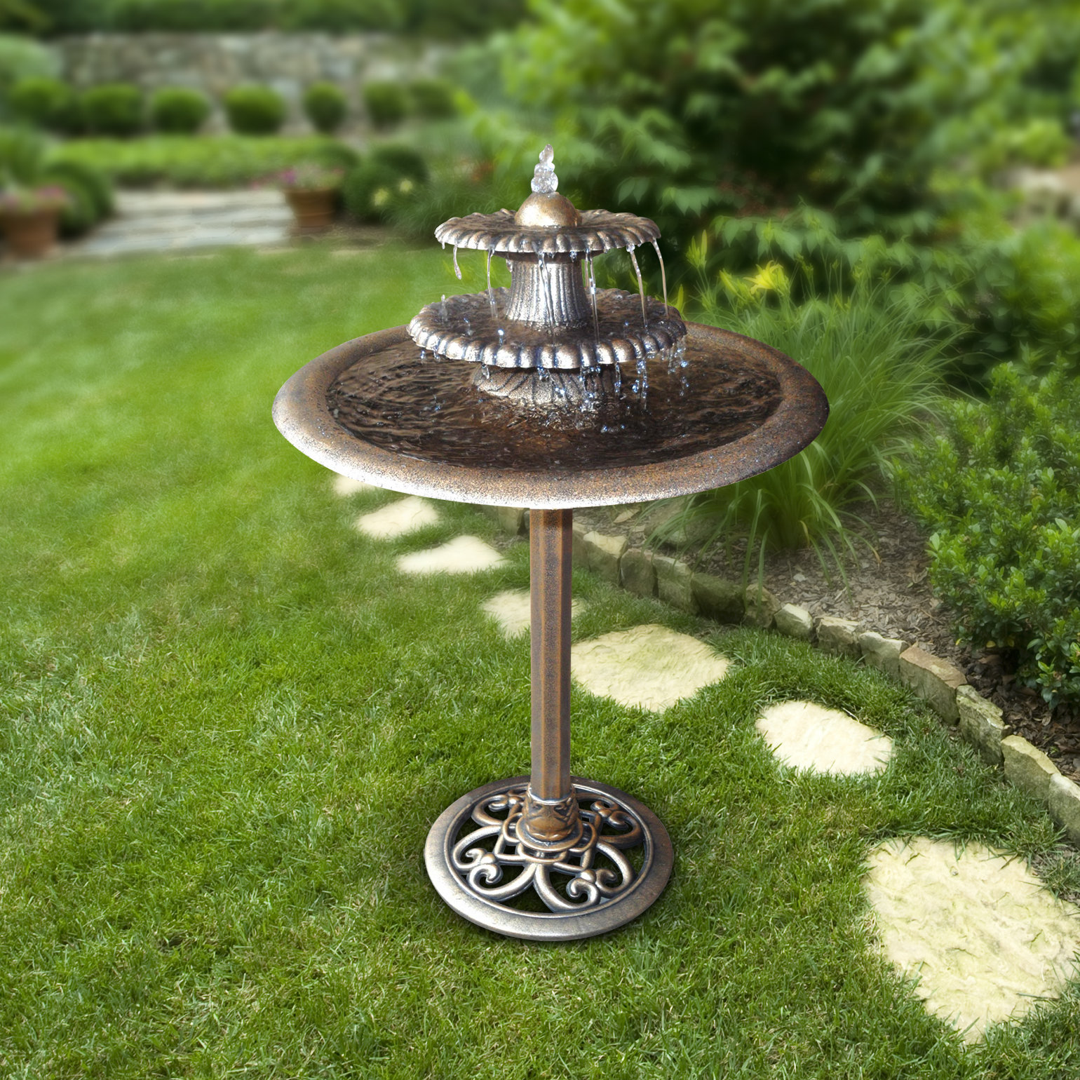 Alpine 3 Tier Fountain & Reviews Wayfair