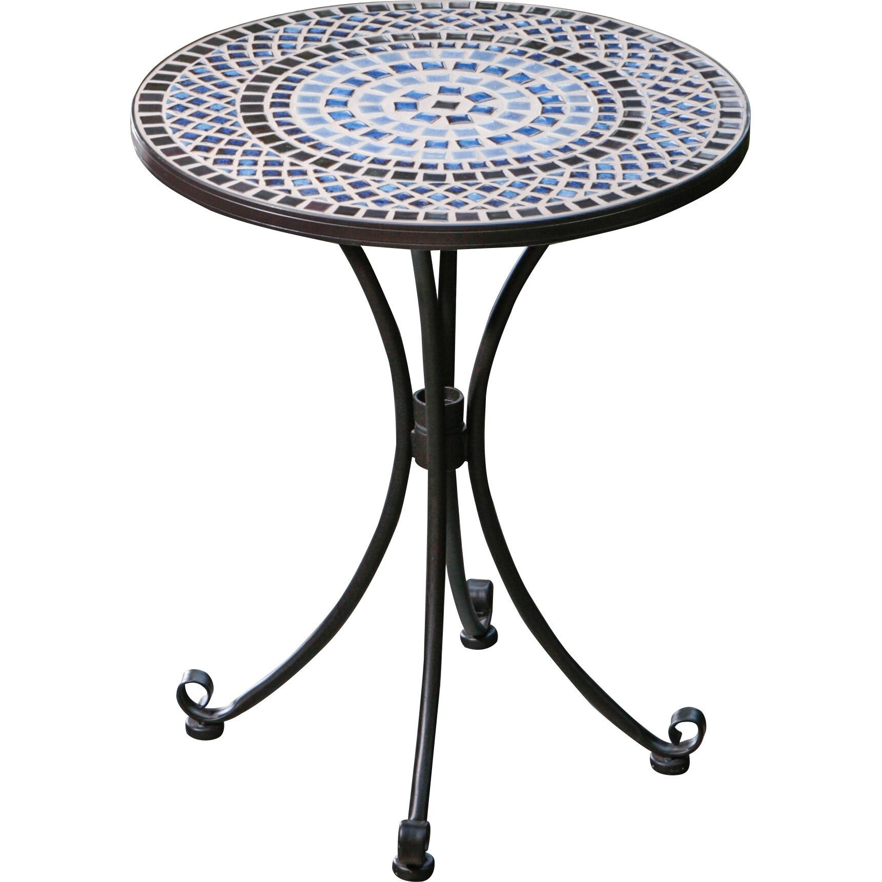 Alfresco Home Tremiti Mosaic Outdoor Bistro Table & Reviews | Wayfair