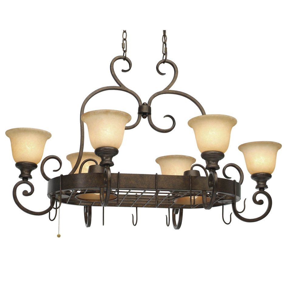Wildon Home ® Cambridge Chandelier Pot Rack with 8 Light & Reviews