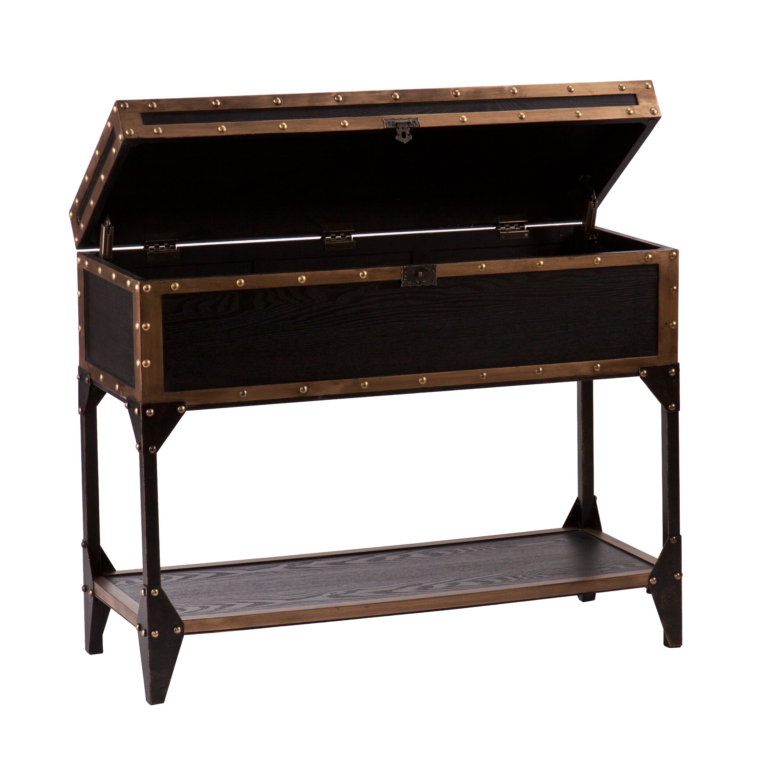 Wildon Home ® Draven Travel Trunk Console Table & Reviews 