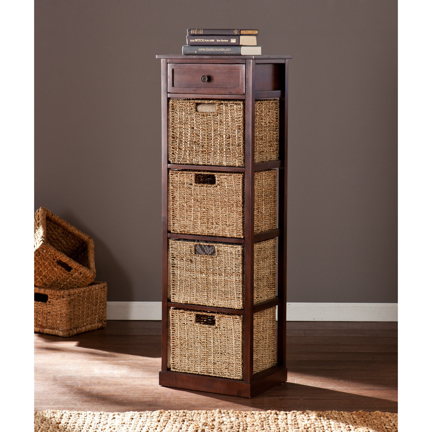 Wildon Home ® Khoury 4Basket Storage Tower & Reviews Wayfair