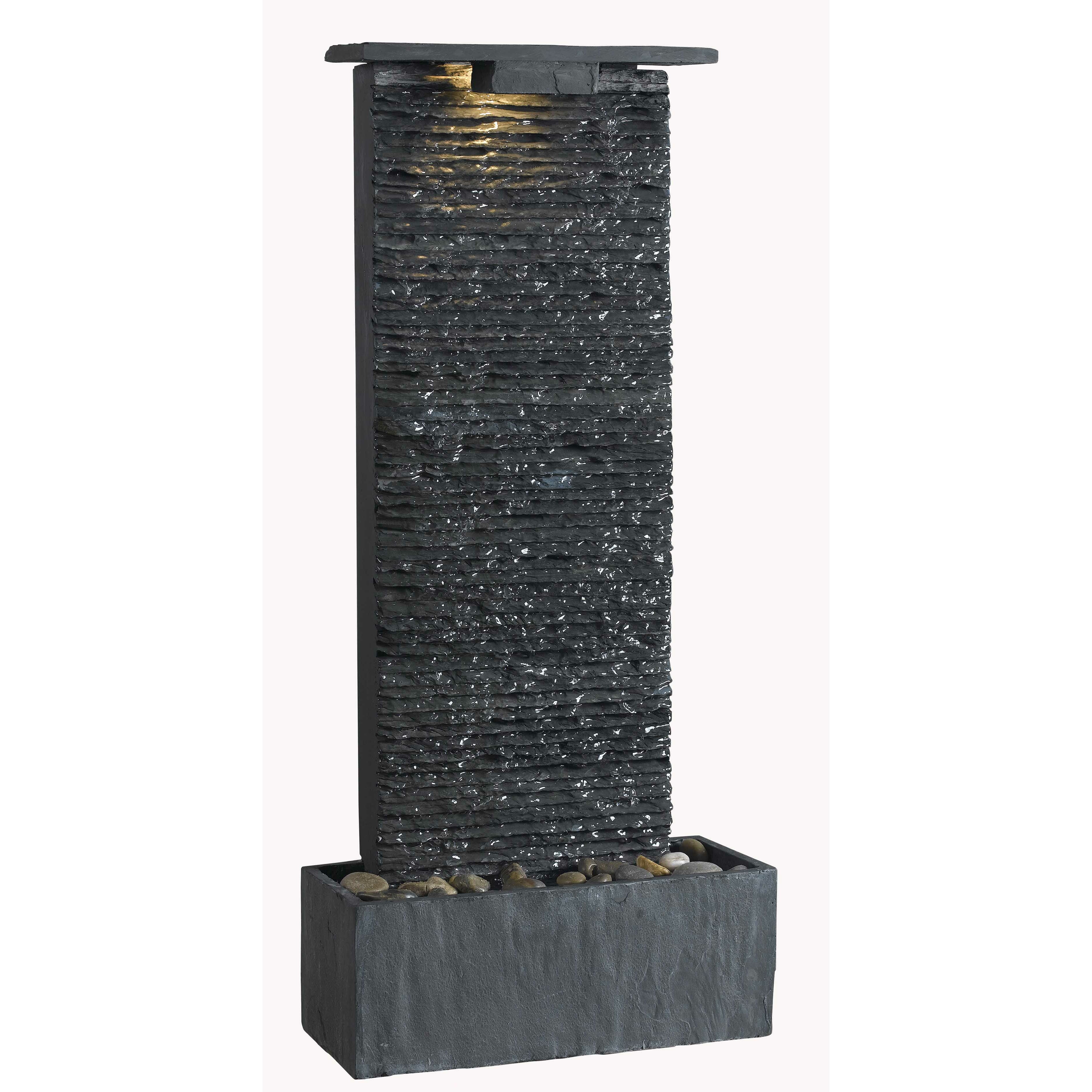 Wildon Home ® Bedrock Falls Slate Tabletop/Wall Fountain & Reviews ...