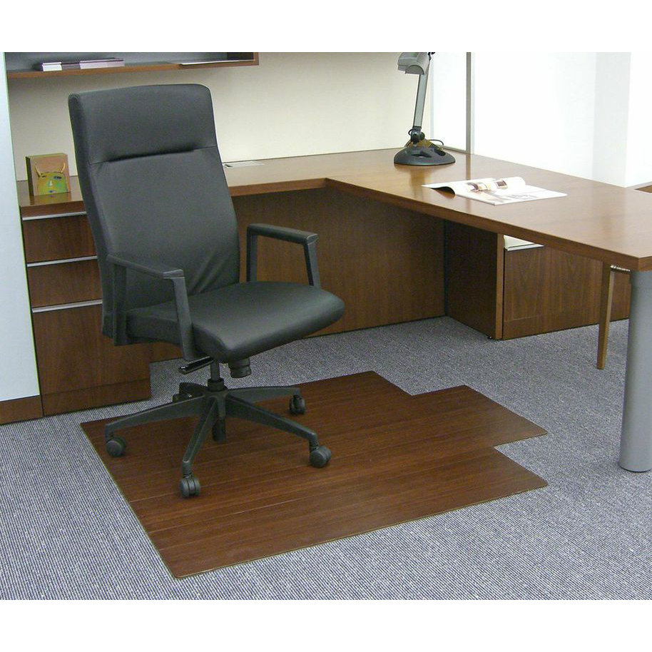 Wildon Home ® Low Pile and Hardwood Bamboo Office Chair Mat & Reviews