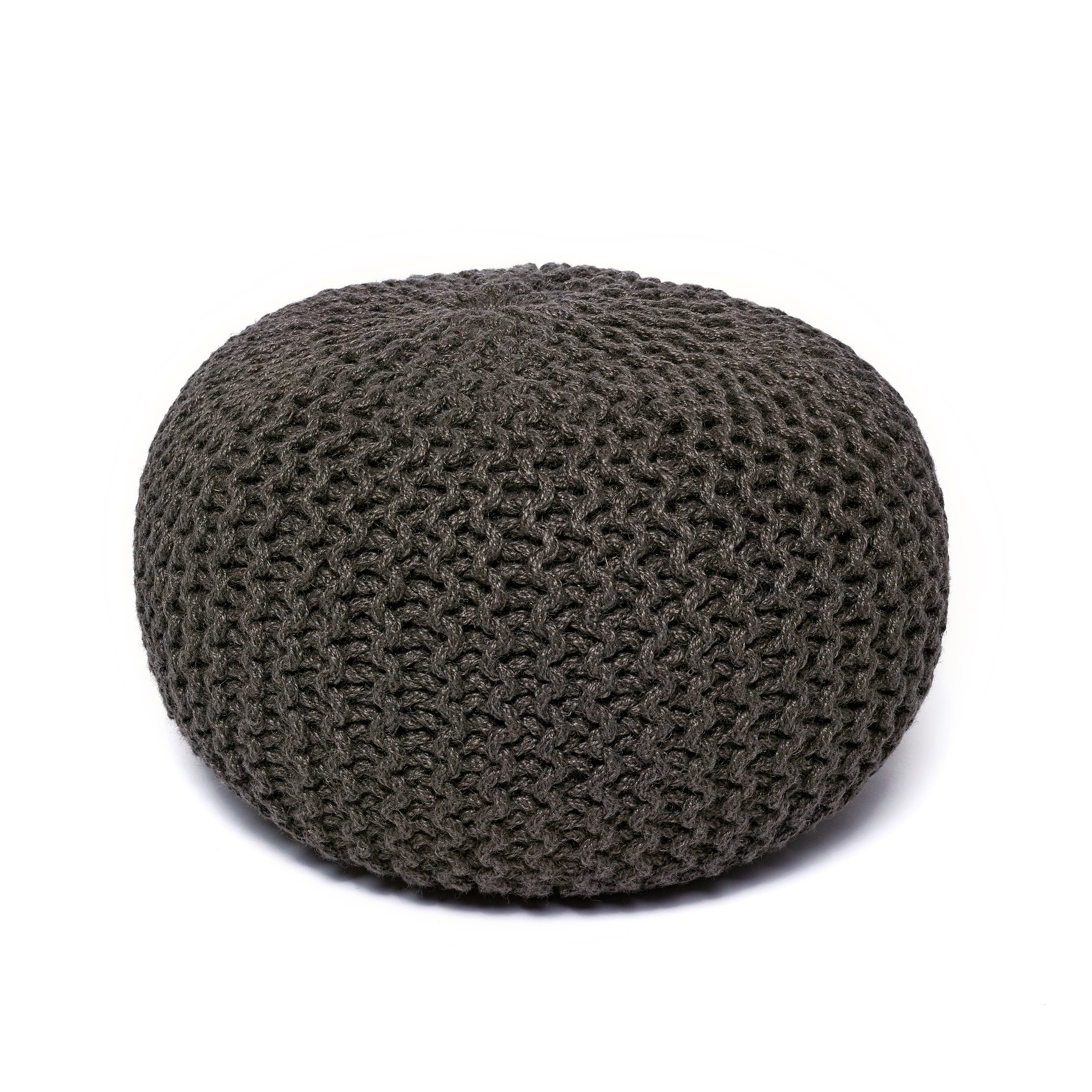 Wildon Home ® Corded Jute Round Pouf Ottoman & Reviews Wayfair