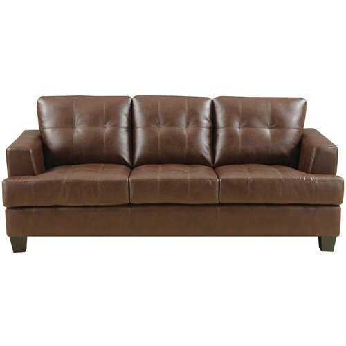 Wildon Home ® Gloucester Leather Sofa & Reviews | Wayfair