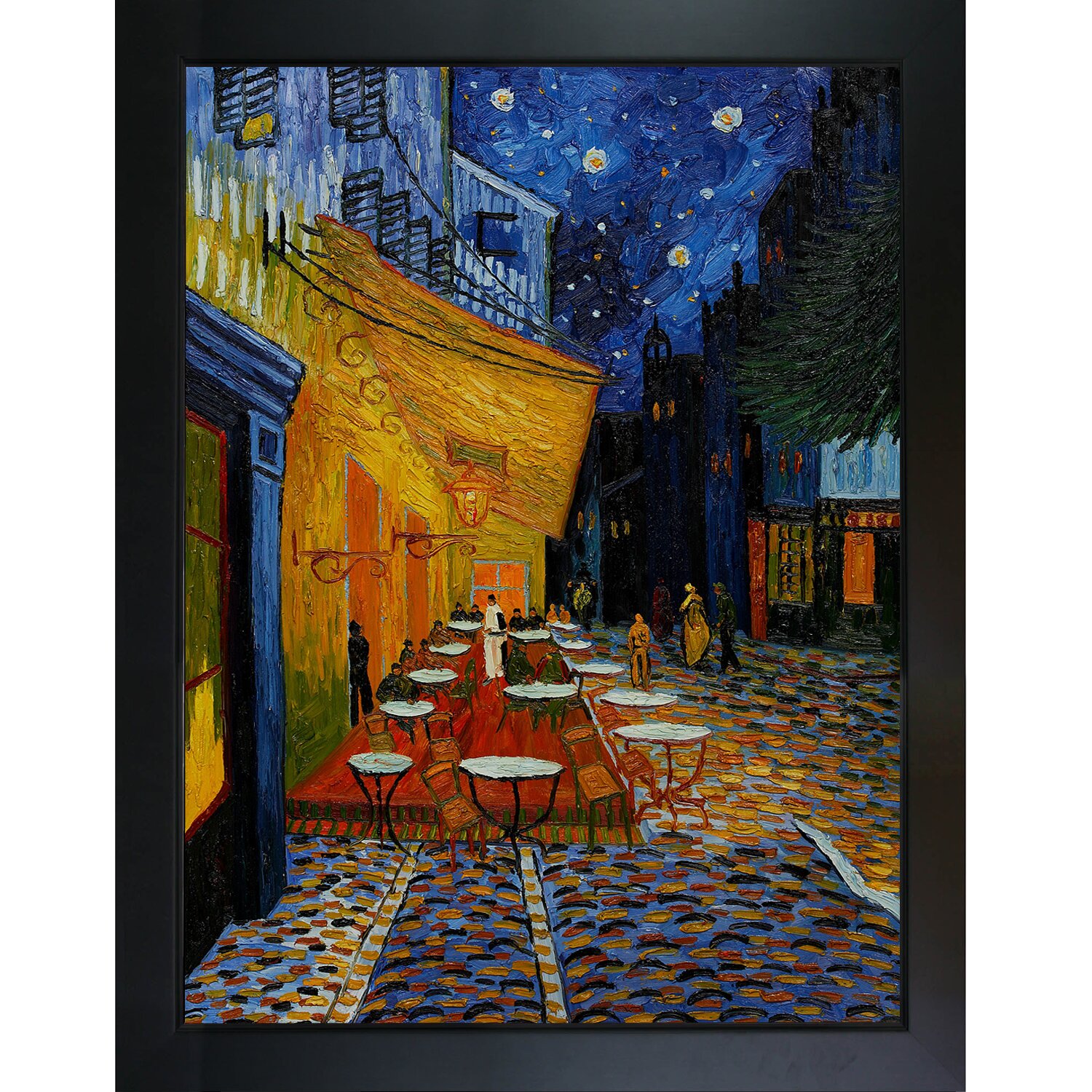 Wildon Home ® Cafe Terrace at Night by Vincent Van Gogh Framed Original ...
