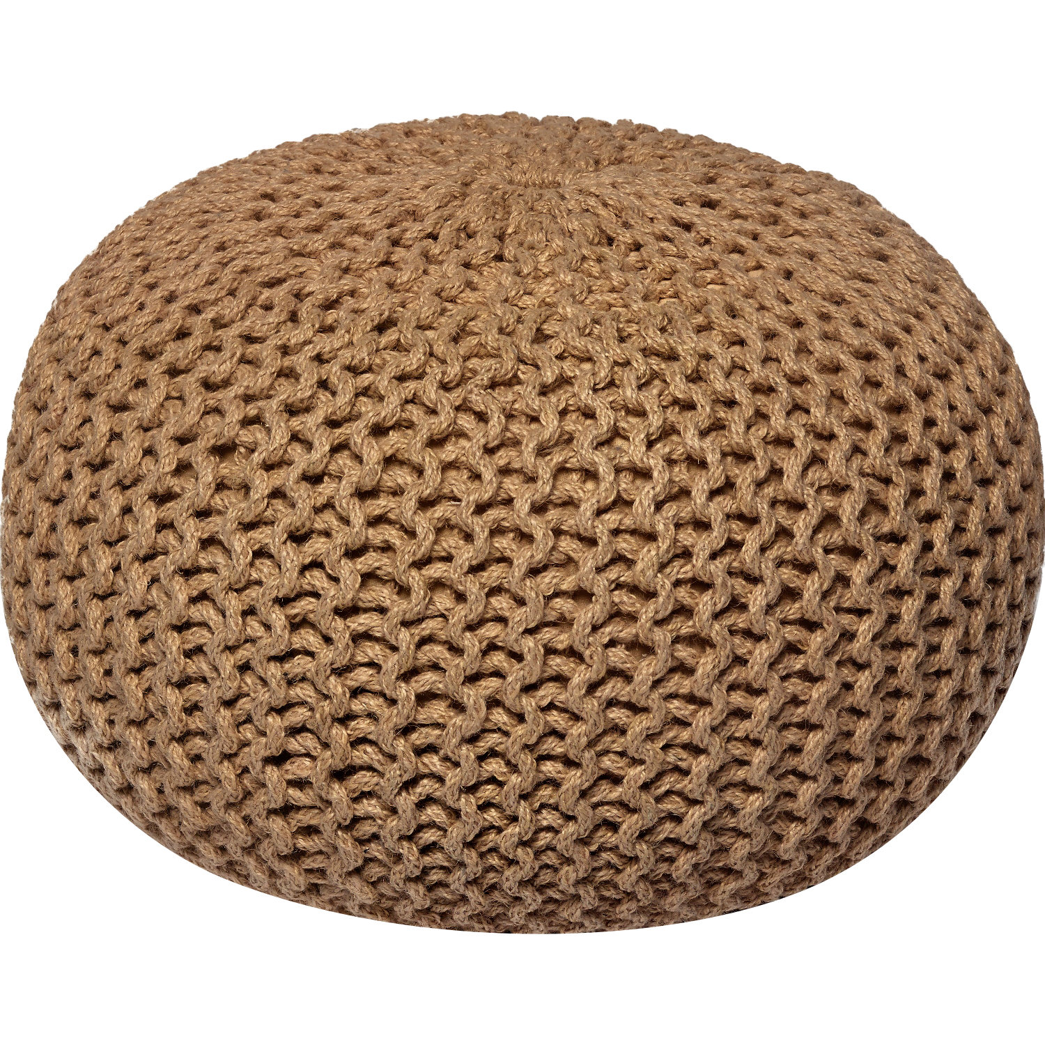 Wildon Home ® Corded Jute Round Pouf Ottoman & Reviews Wayfair