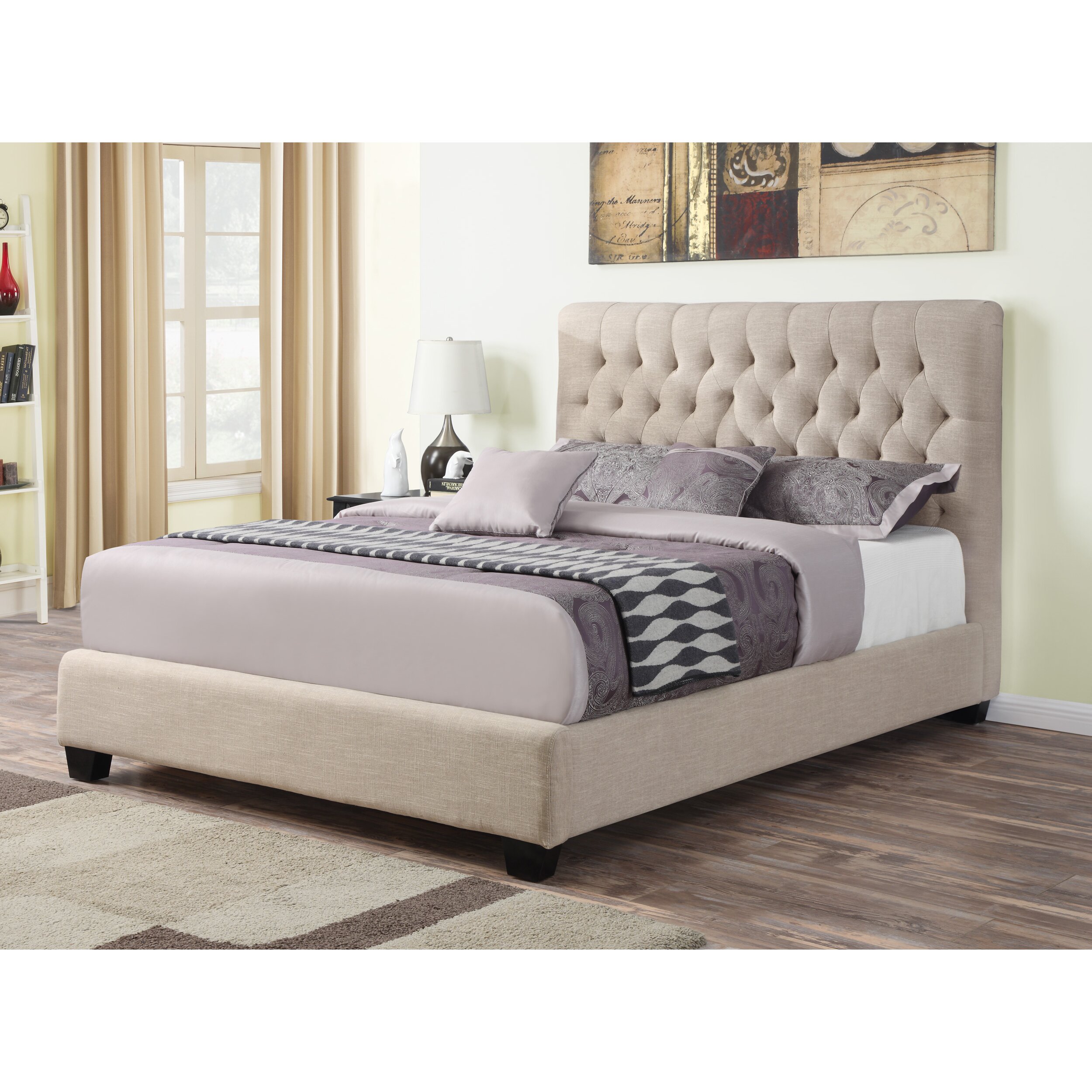 Wildon Home ® Upholstered Panel Bed & Reviews | Wayfair