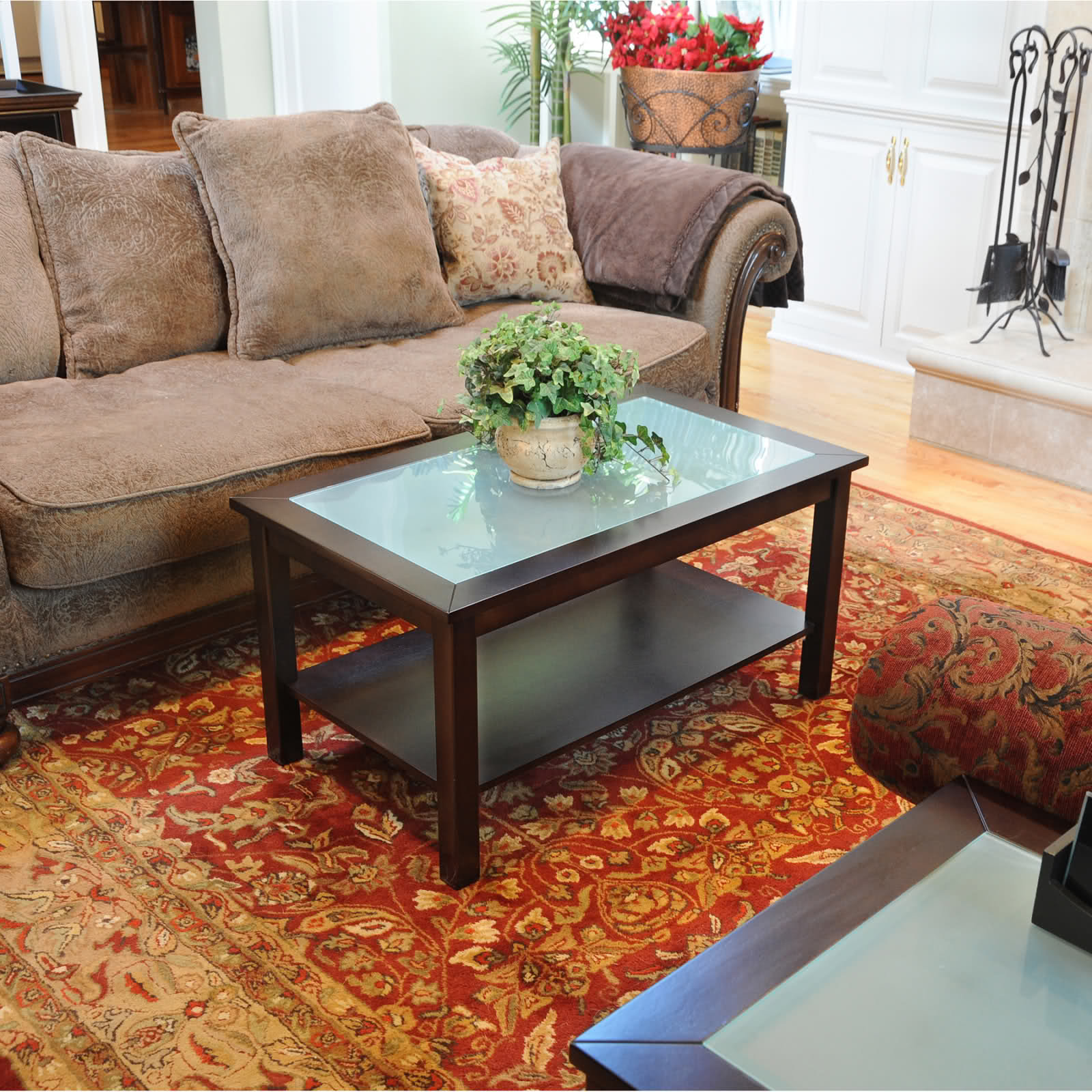 Wildon Home ® Bay Shore Coffee Table with Glass Top ...