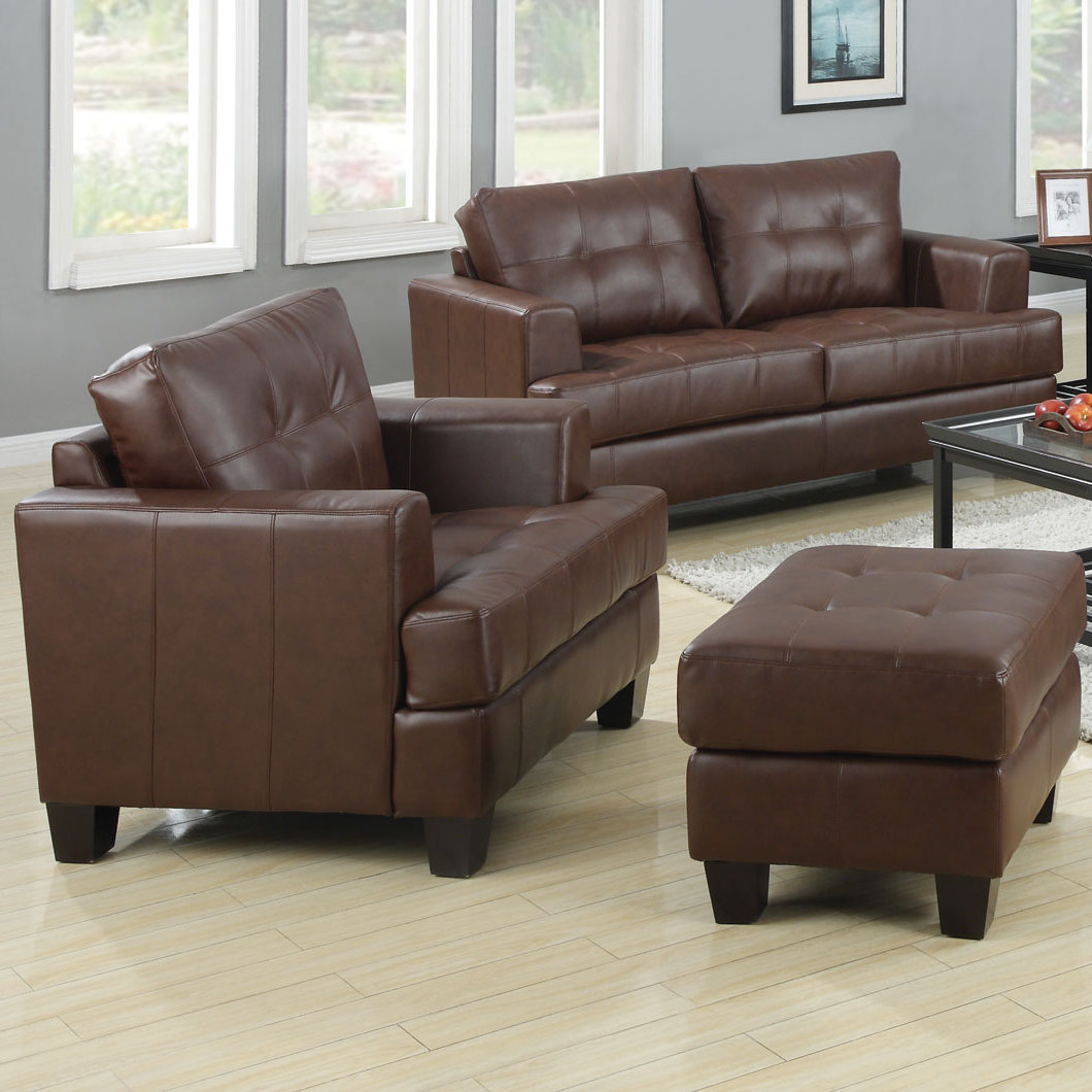 Wildon Home ® Gloucester Leather Sofa & Reviews Wayfair