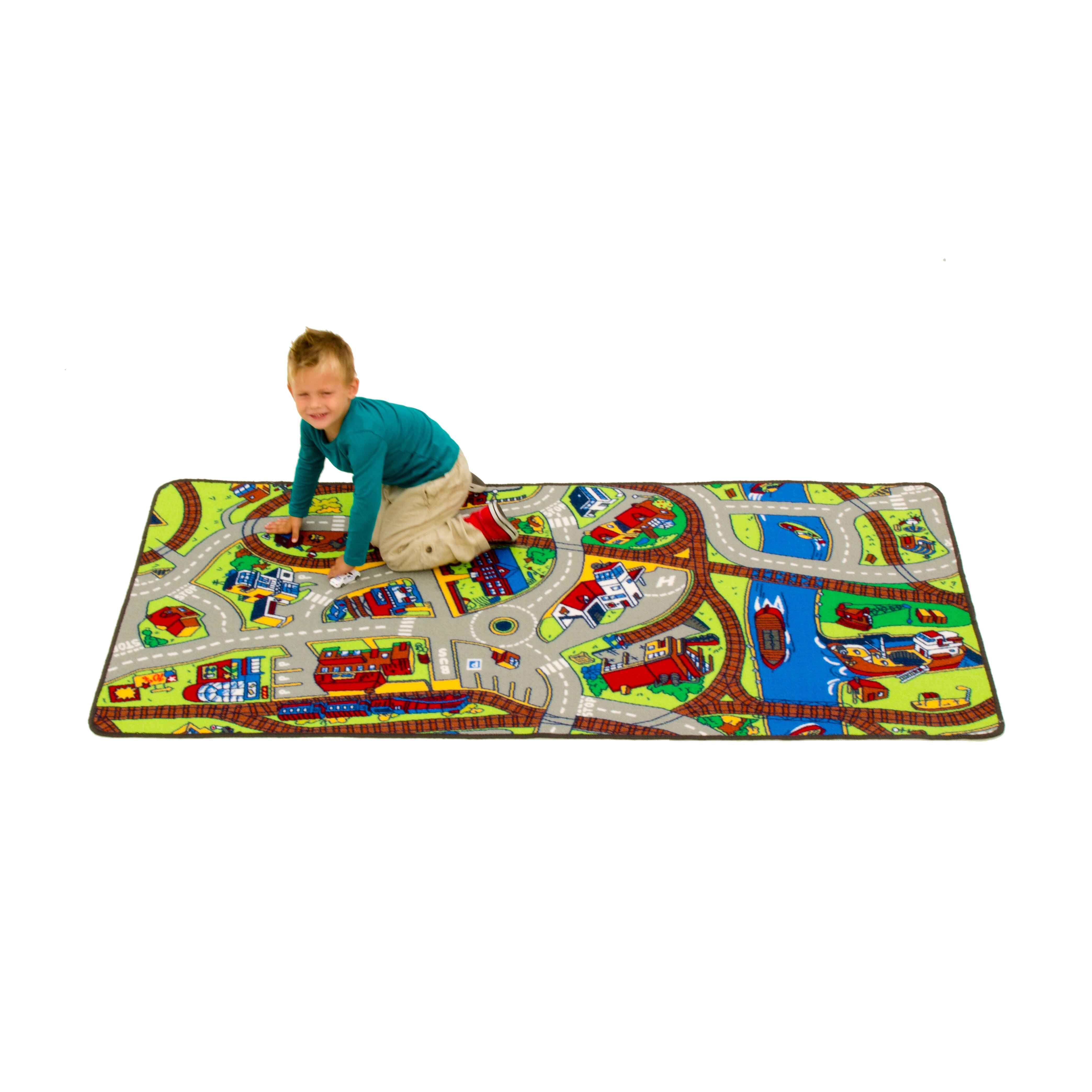 Learning Carpets Ride the Train Kids Rug & Reviews | Wayfair