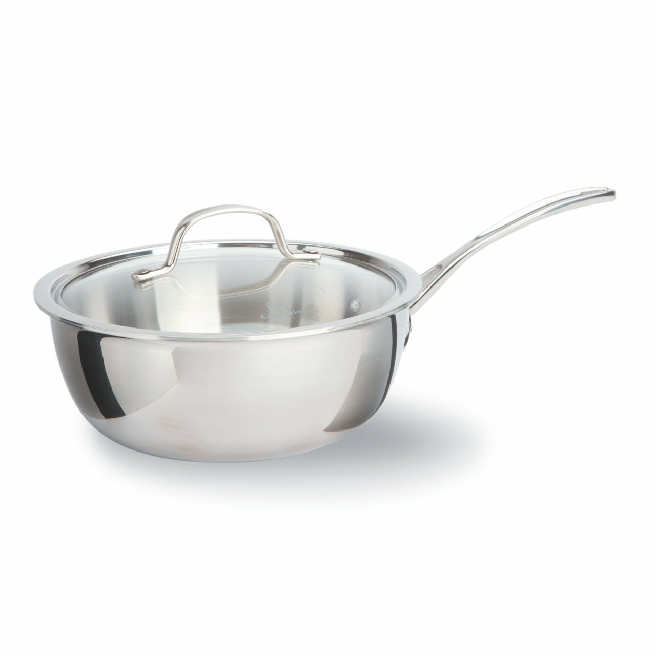 Calphalon Tri-Ply Stainless Steel 3-qt. Chef's Saute Pan with Lid Calphalon Stainless Steel Pan With Lid