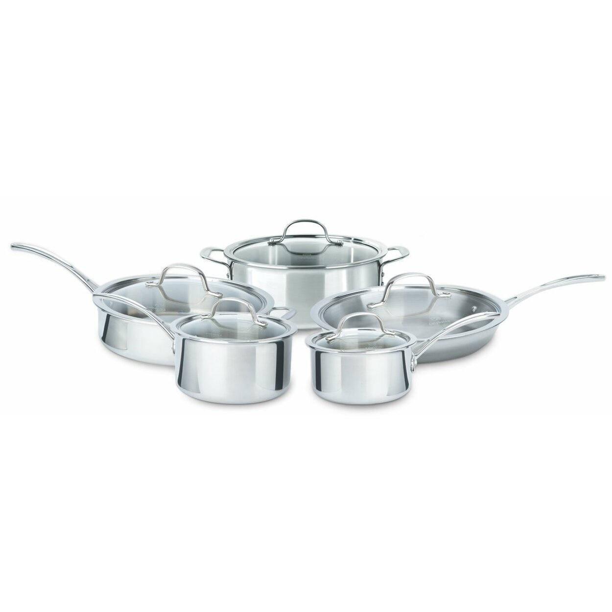 Calphalon Tri-Ply Stainless Steel 10 Piece Cookware Set & Reviews  Wayfair