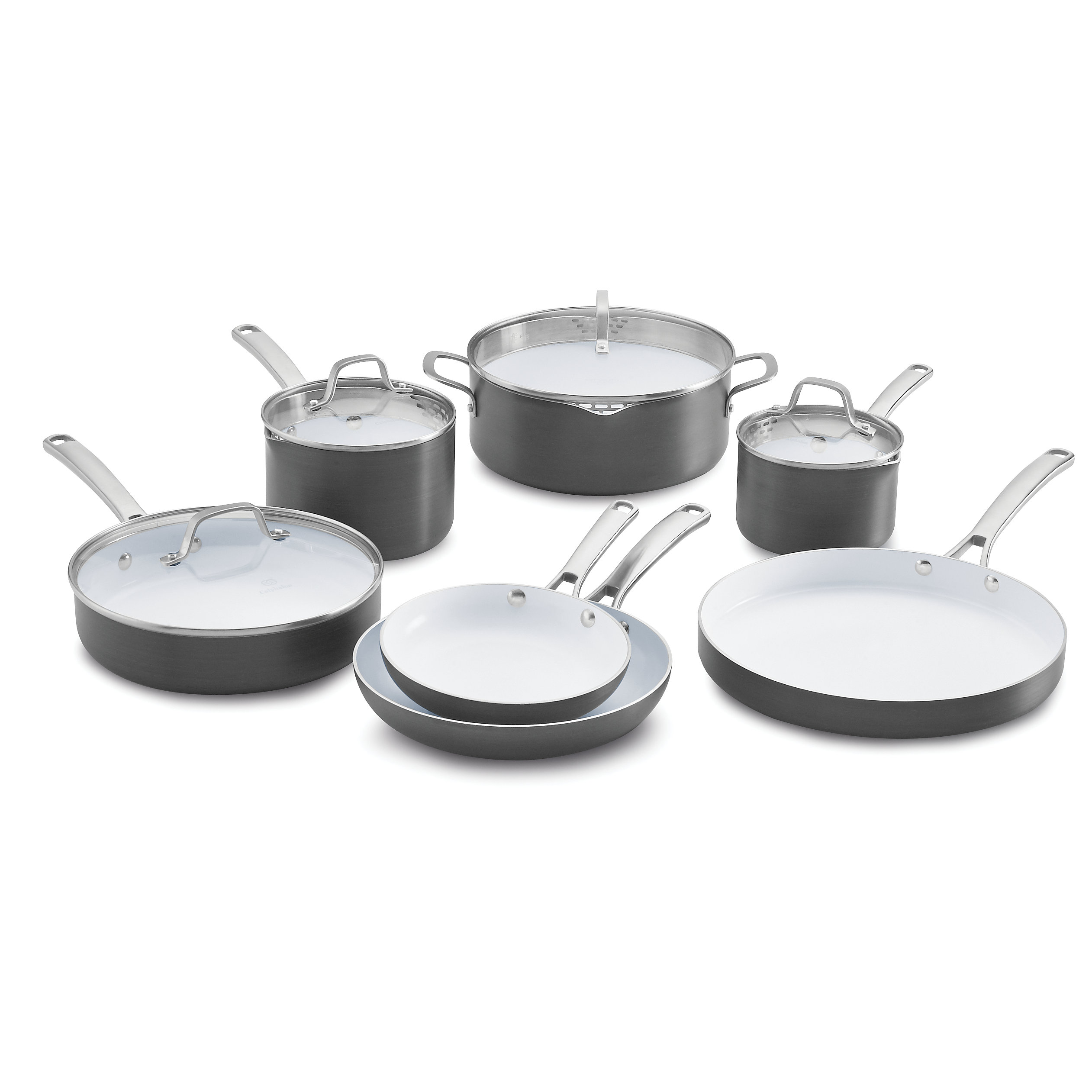 Calphalon Classic Ceramic 11 Piece NonStick Cookware Set & Reviews