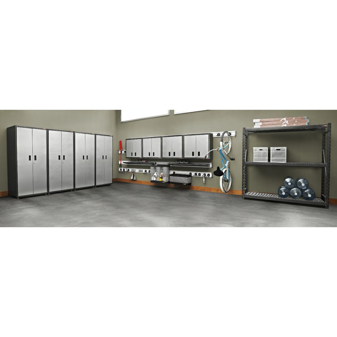 Gladiator Ready To Assemble 72 Quot H X 36 Quot W X 24 Quot D Steel Ready To Assemble Garage Cabinets