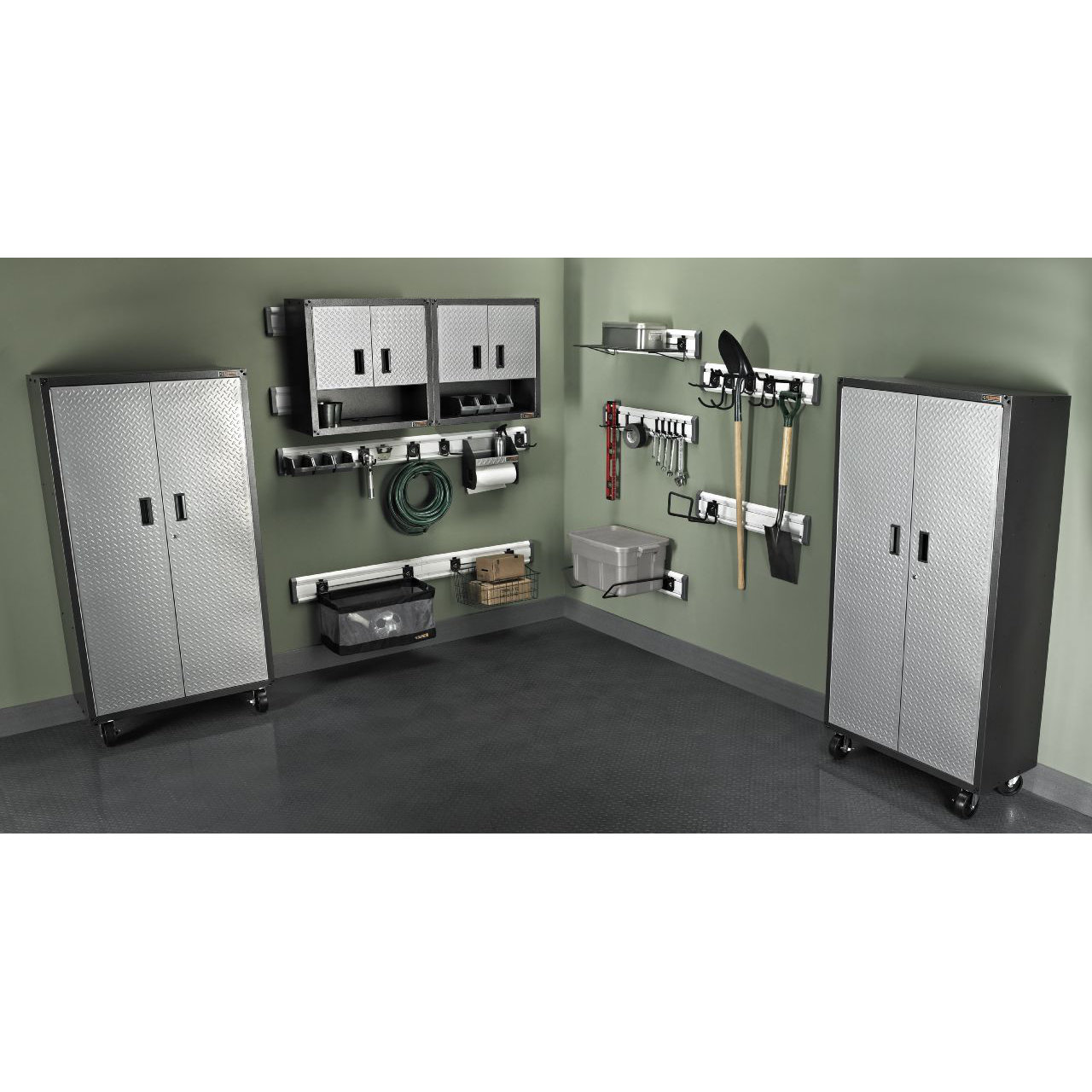 Gladiator Ready To Assemble 66 Quot H X 36 Quot W X 18 Quot D Steel Ready To Assemble Garage Cabinets