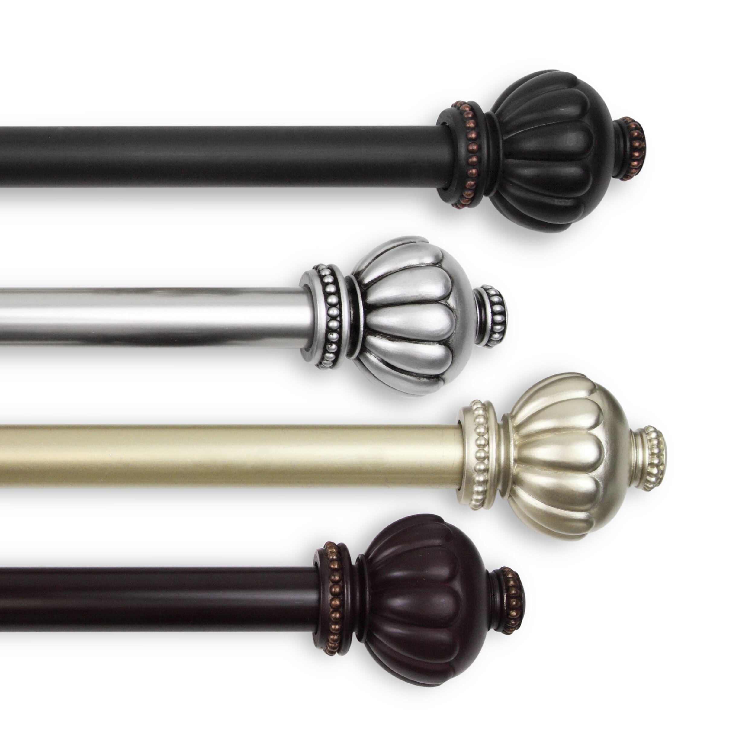 Rod Desyne Selma Double Curtain Rod and Hardware Set & Reviews | Wayfair