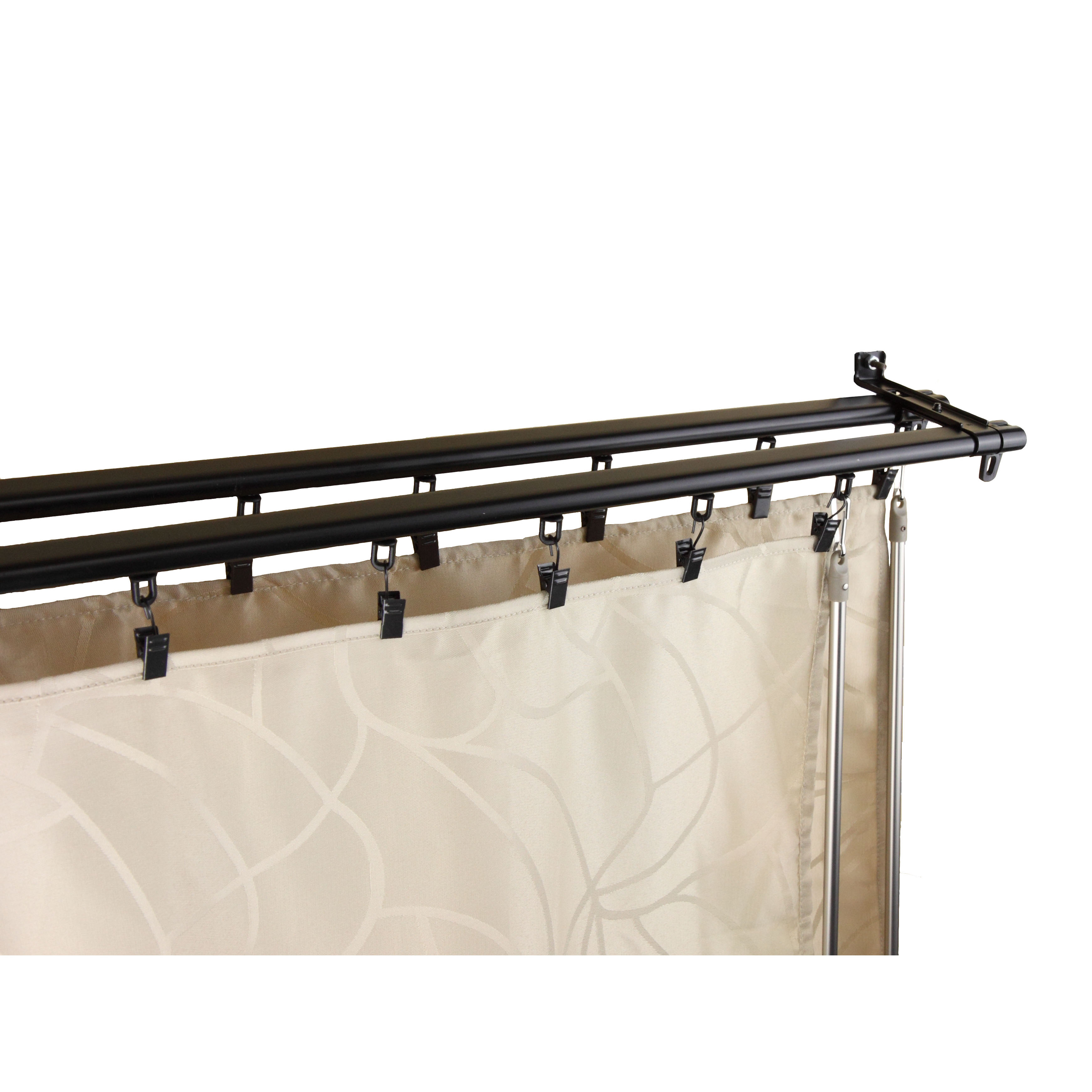 rod desyne armor adjustable curtain track 28 in.48 in