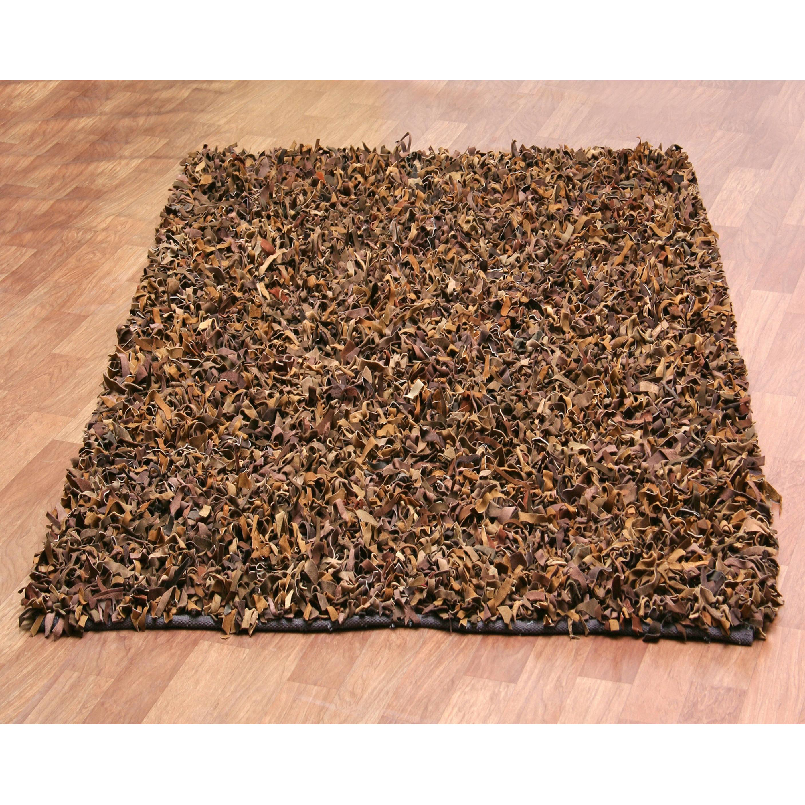 St. Croix Pelle Leather Brown Area Rug & Reviews Wayfair