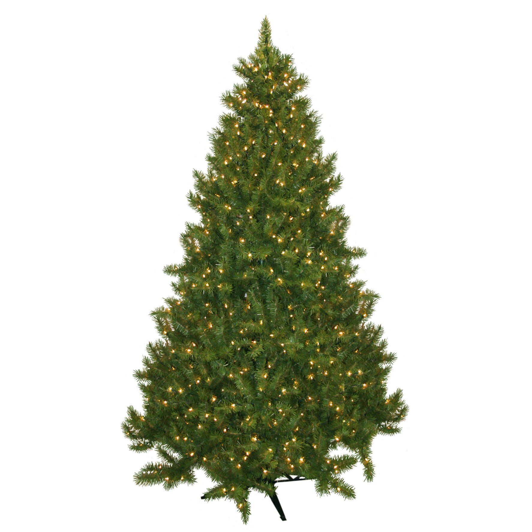 General Foam Plastics 7.5' Evergreen Fir Artificial Christmas Tree with ...