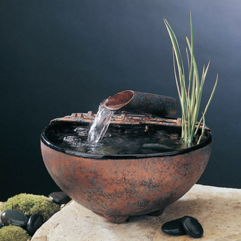 nature kazemi nayer tabletop fountain ceramic bowl
