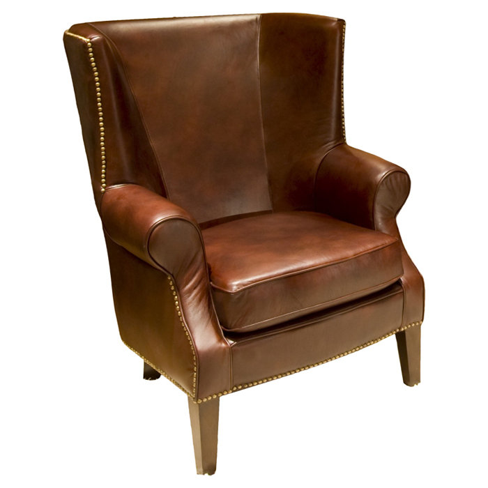 Elements Fine Home Furnishings Camden Top Grain Leather Chair & Reviews Wayfair