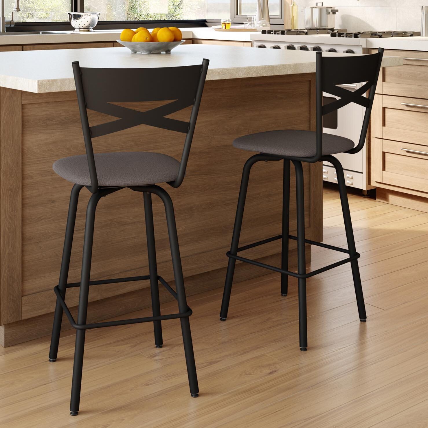 Amisco Tommy 26.63" Swivel Bar Stool | Wayfair