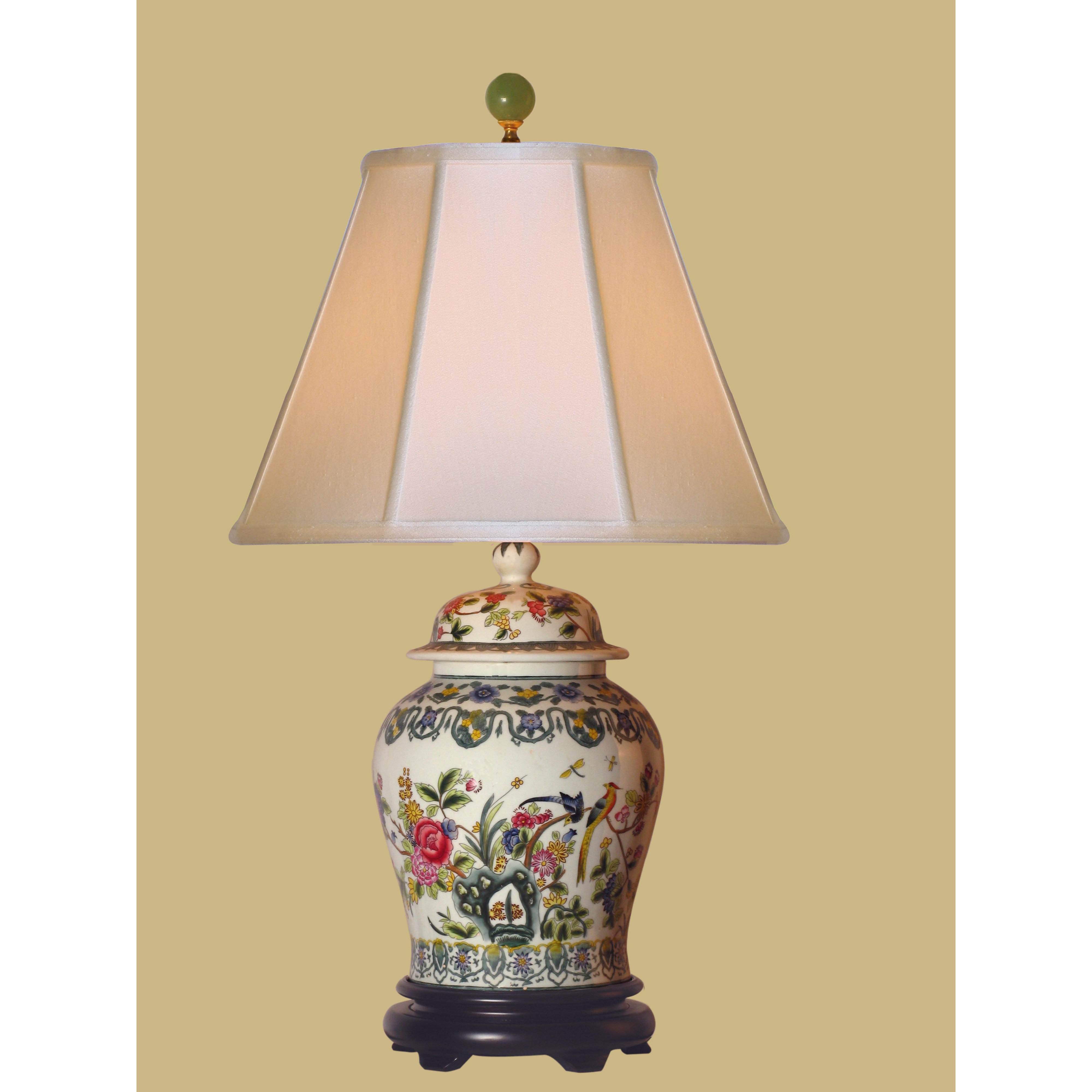 Oriental Furniture Temple 30" Table Lamp &amp; Reviews | Wayfair