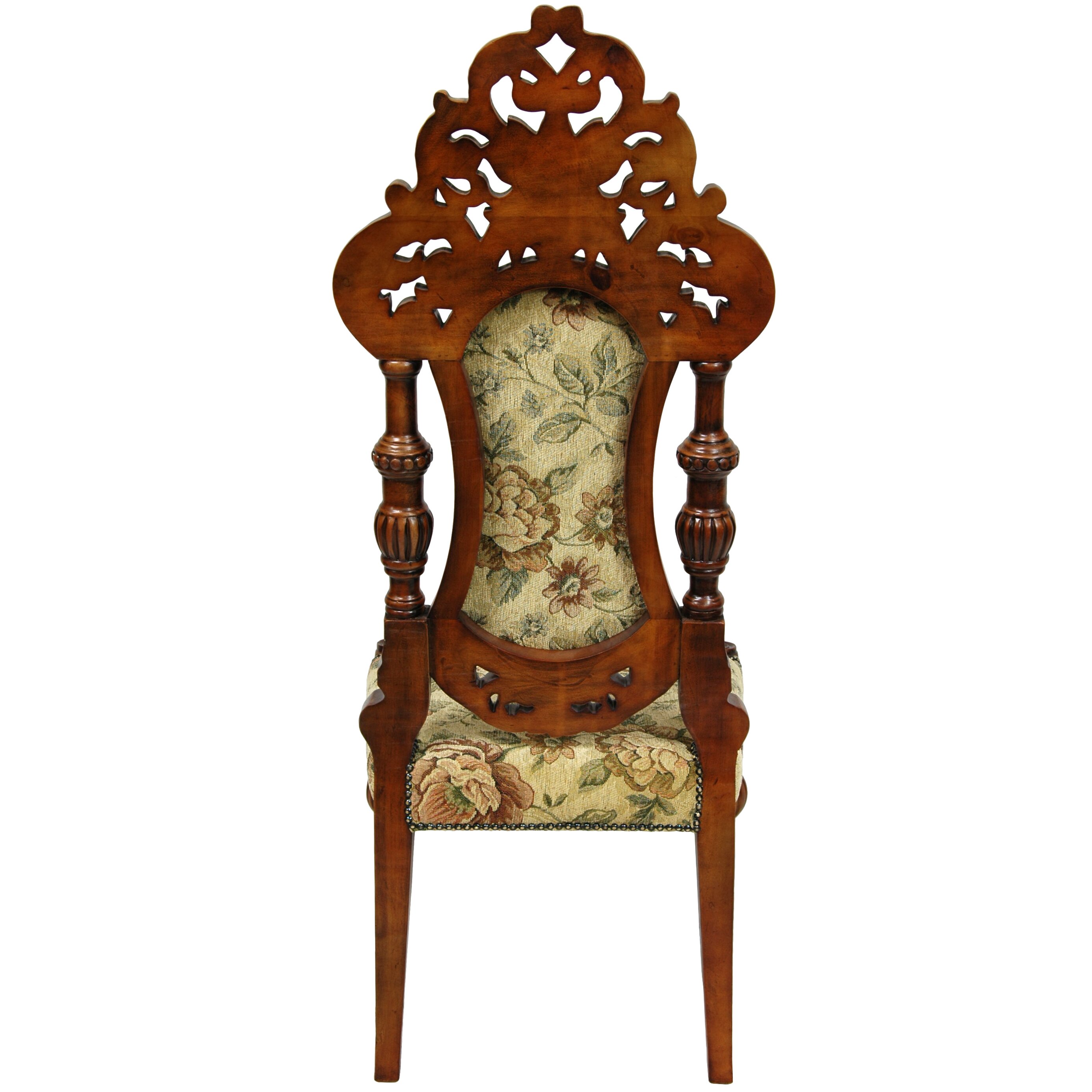 Oriental Furniture Queen Victoria Parlor Fabric Side Chair And Reviews 